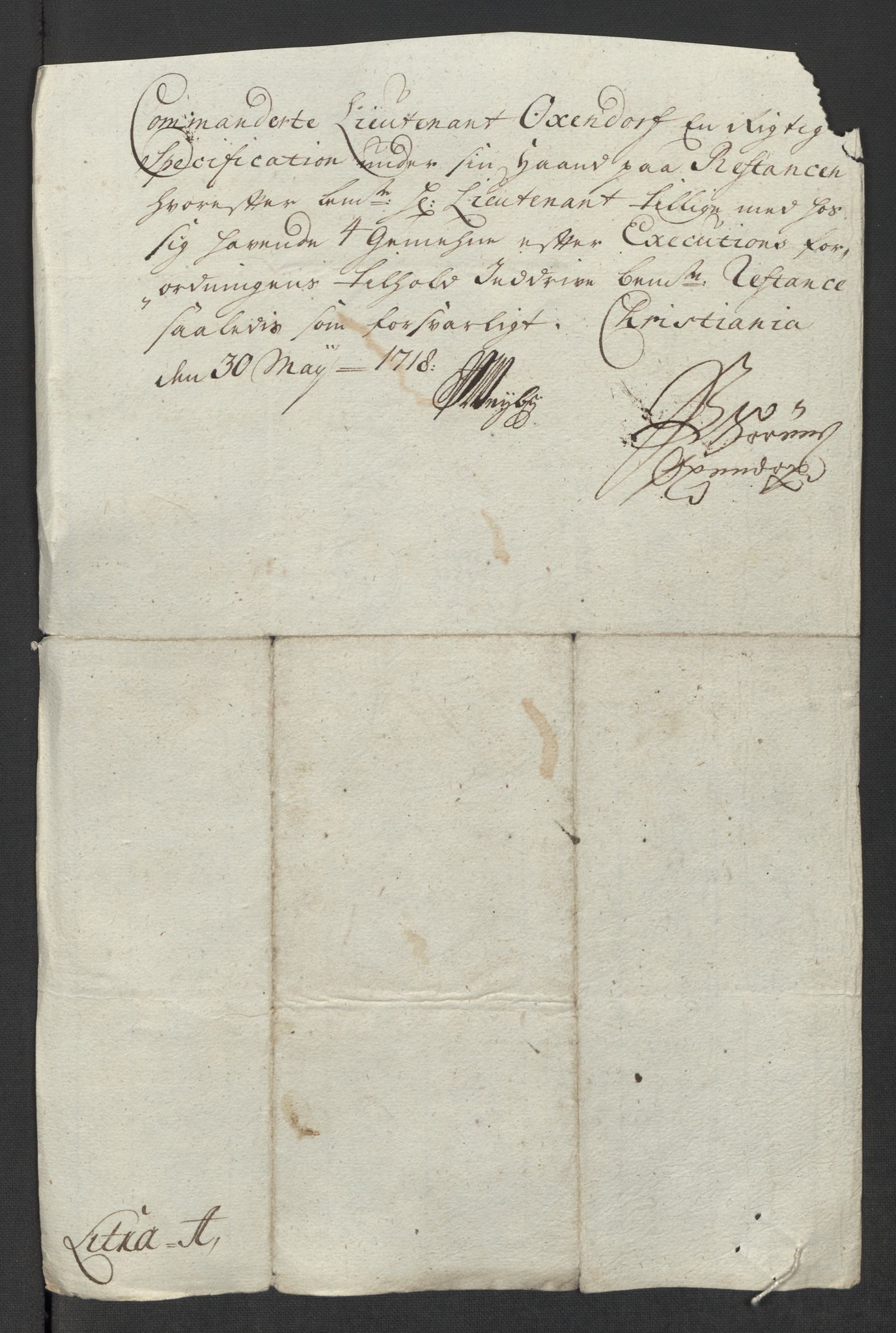 Rentekammeret inntil 1814, Reviderte regnskaper, Fogderegnskap, AV/RA-EA-4092/R39/L2327: Fogderegnskap Nedenes, 1718, p. 265