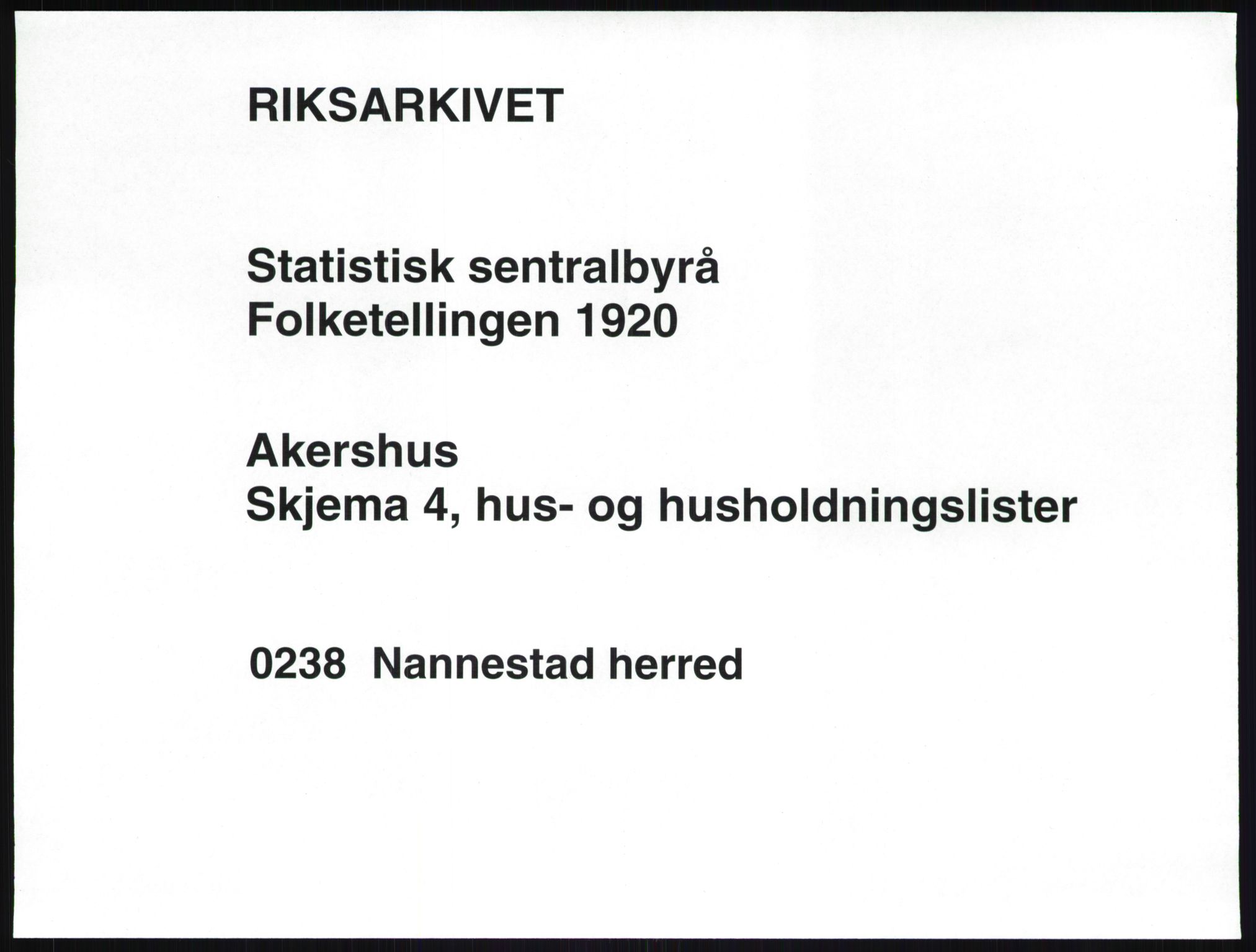 SAO, 1920 census for Nannestad, 1920, p. 46