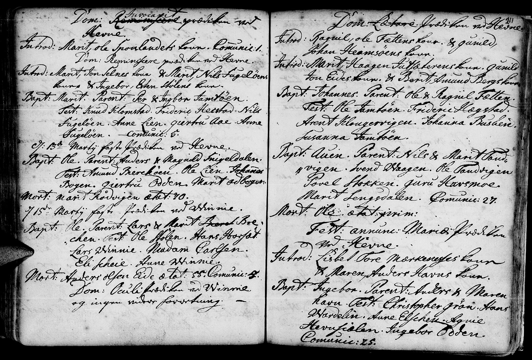 Ministerialprotokoller, klokkerbøker og fødselsregistre - Sør-Trøndelag, AV/SAT-A-1456/630/L0488: Parish register (official) no. 630A01, 1717-1756, p. 210-211