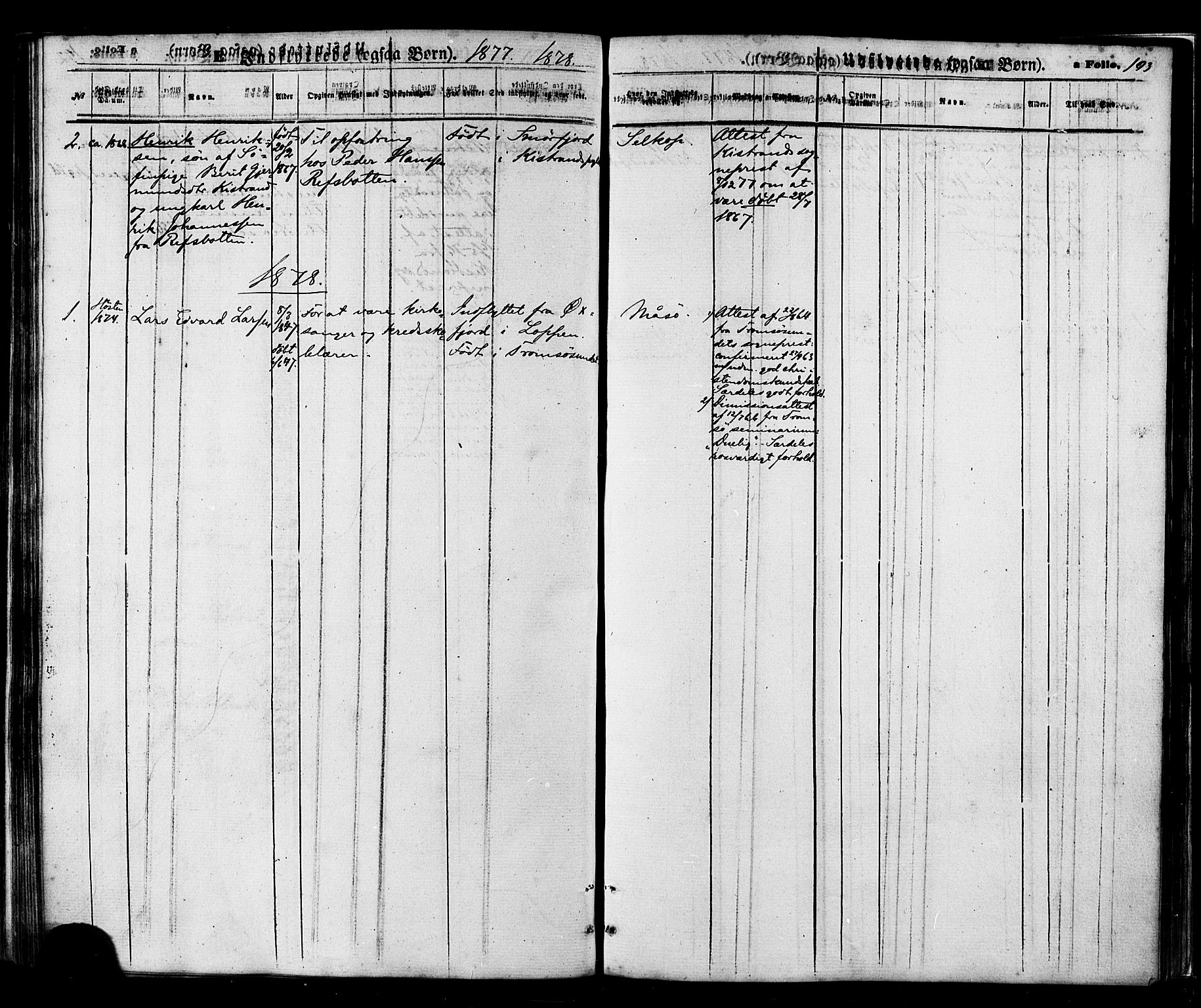 Måsøy sokneprestkontor, SATØ/S-1348/H/Ha/L0003kirke: Parish register (official) no. 3, 1866-1877, p. 193