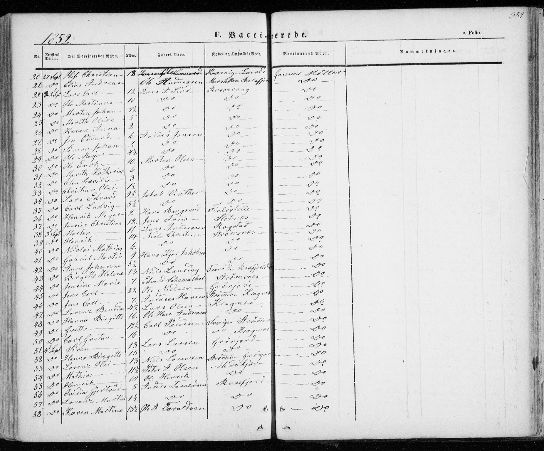 Lenvik sokneprestembete, AV/SATØ-S-1310/H/Ha/Haa/L0006kirke: Parish register (official) no. 6, 1845-1854, p. 384