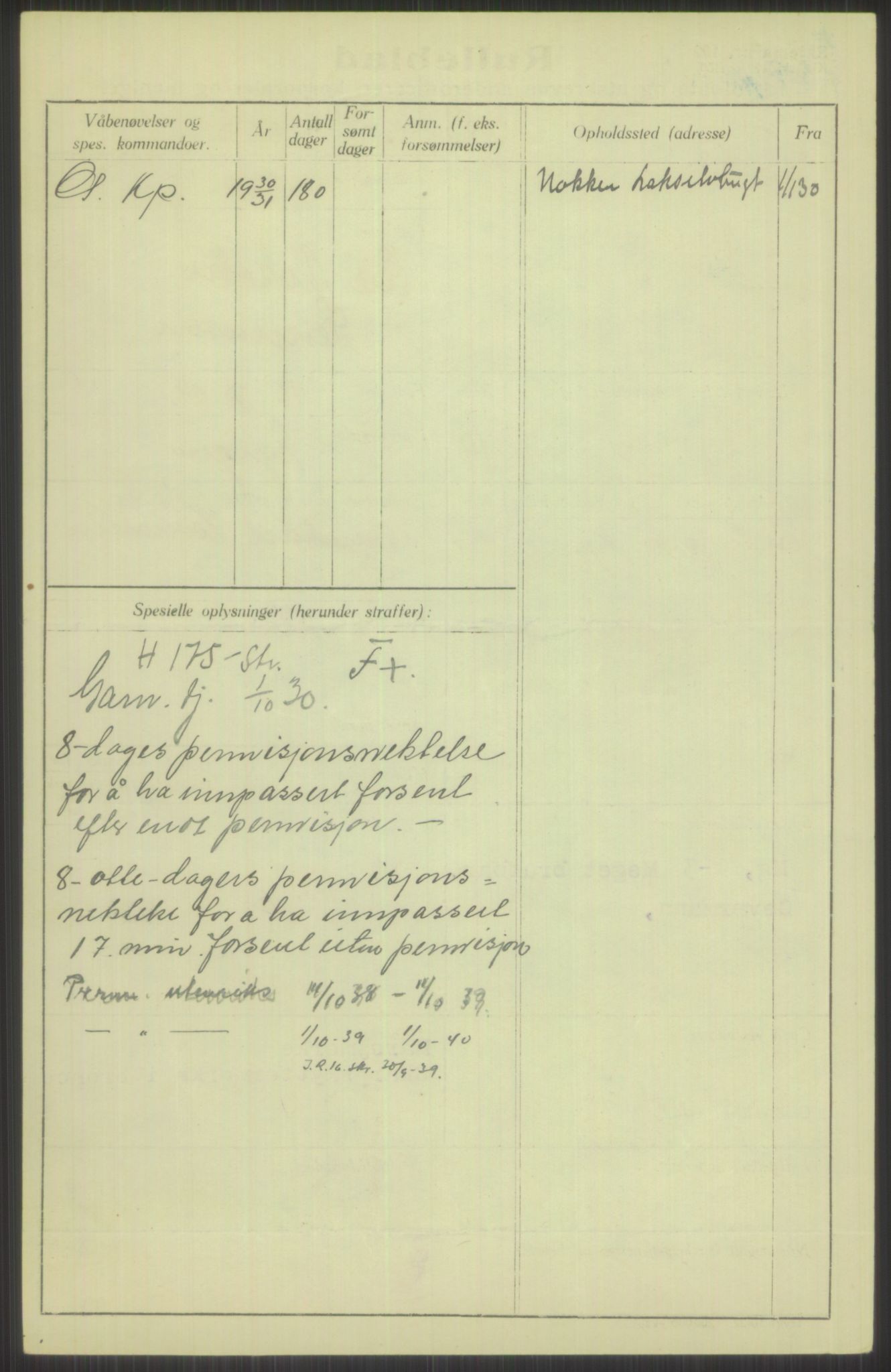 Forsvaret, Troms infanteriregiment nr. 16, AV/RA-RAFA-3146/P/Pa/L0014: Rulleblad for regimentets menige mannskaper, årsklasse 1930, 1930, p. 938