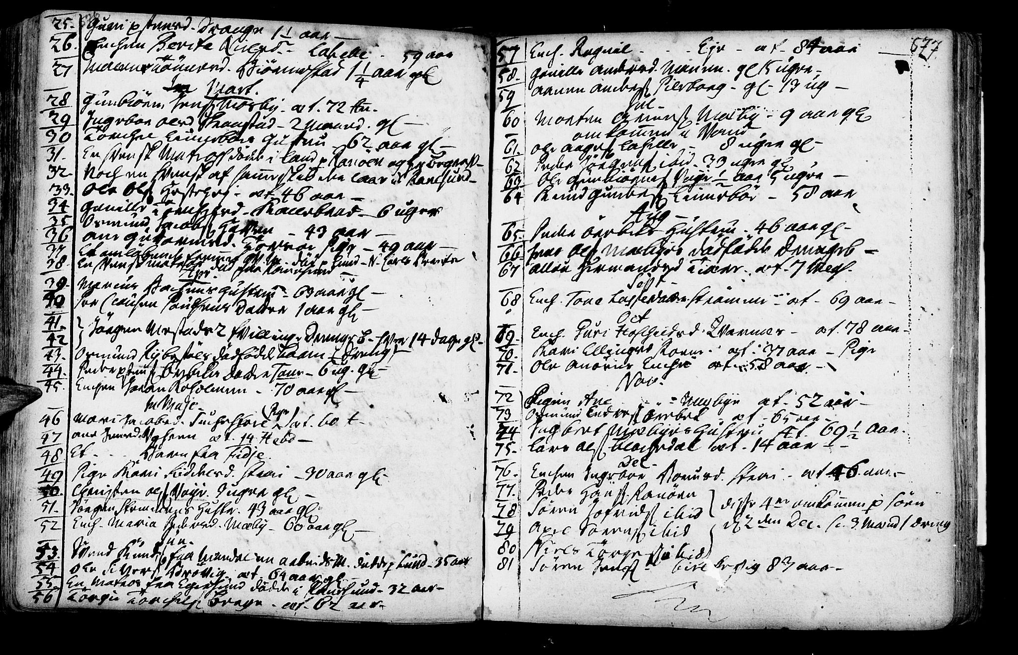 Oddernes sokneprestkontor, AV/SAK-1111-0033/F/Fa/Faa/L0002: Parish register (official) no. A 2, 1719-1764, p. 576-577