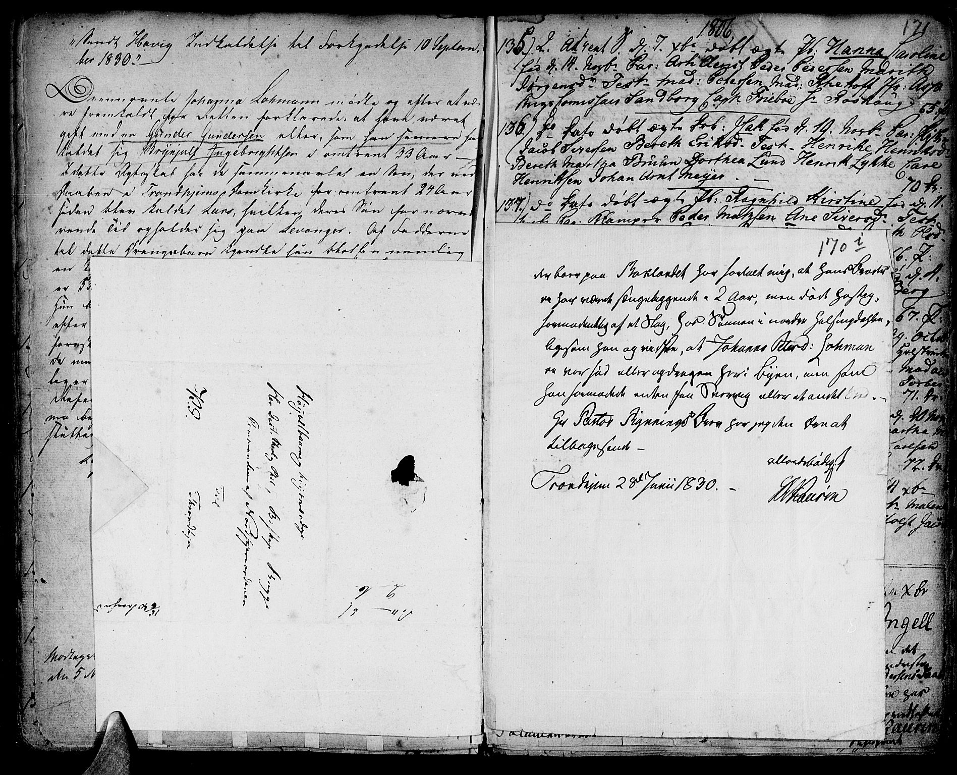 Ministerialprotokoller, klokkerbøker og fødselsregistre - Sør-Trøndelag, AV/SAT-A-1456/601/L0039: Parish register (official) no. 601A07, 1770-1819, p. 170i