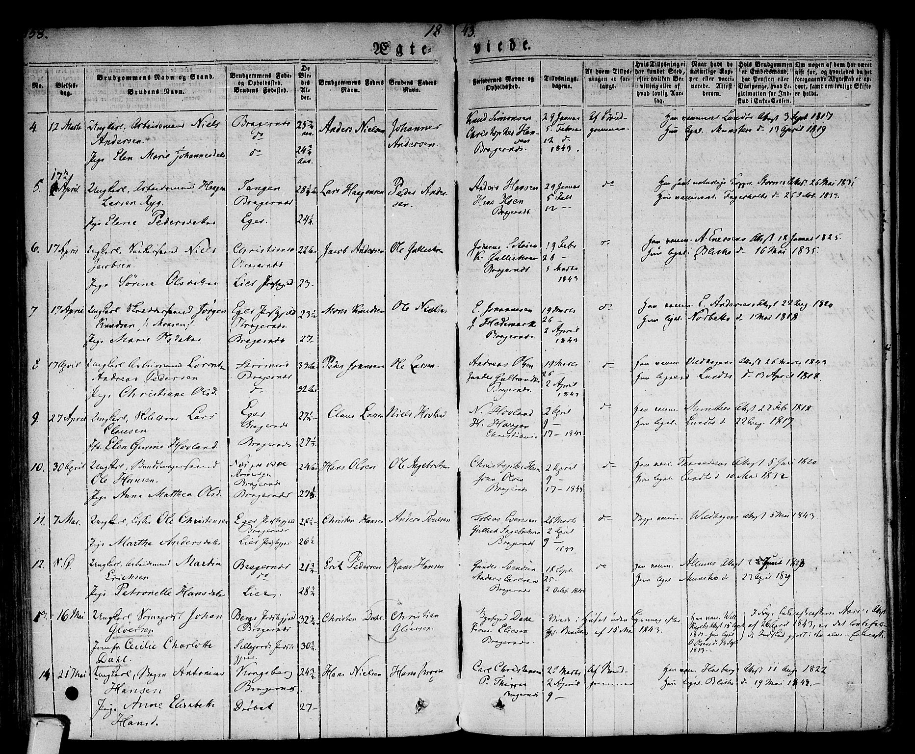 Bragernes kirkebøker, AV/SAKO-A-6/F/Fc/L0001: Parish register (official) no. III 1, 1830-1853, p. 158