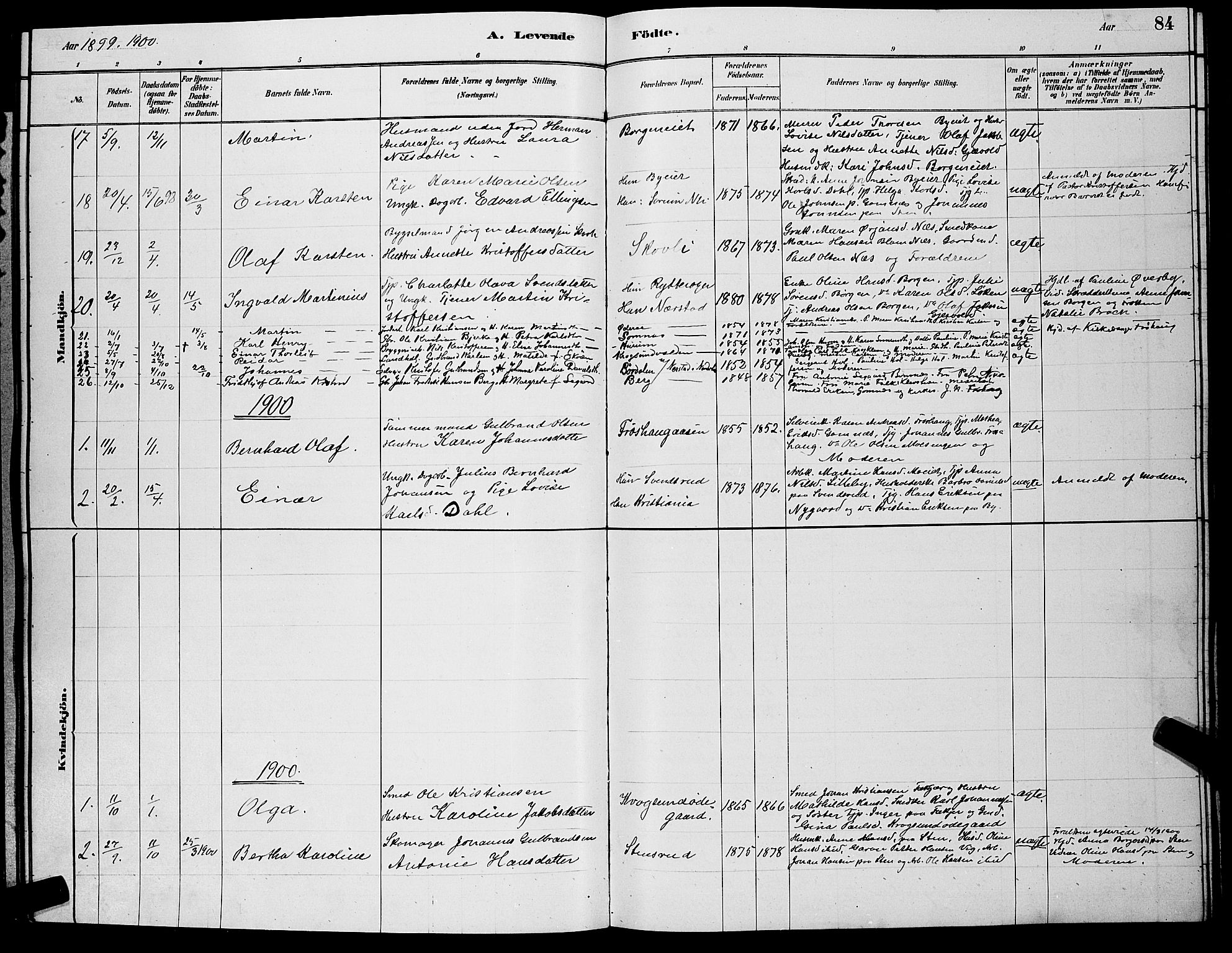 Hole kirkebøker, AV/SAKO-A-228/G/Ga/L0003: Parish register (copy) no. I 3, 1879-1904, p. 84