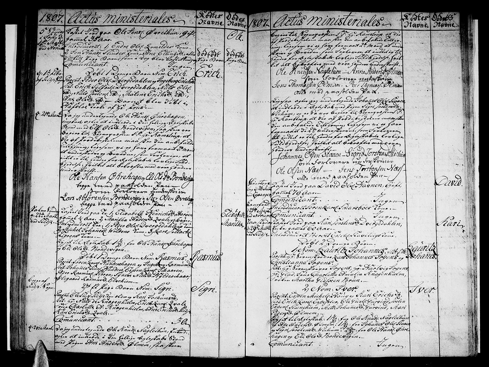 Sogndal sokneprestembete, AV/SAB-A-81301/H/Haa/Haaa/L0008: Parish register (official) no. A 8, 1795-1809, p. 155