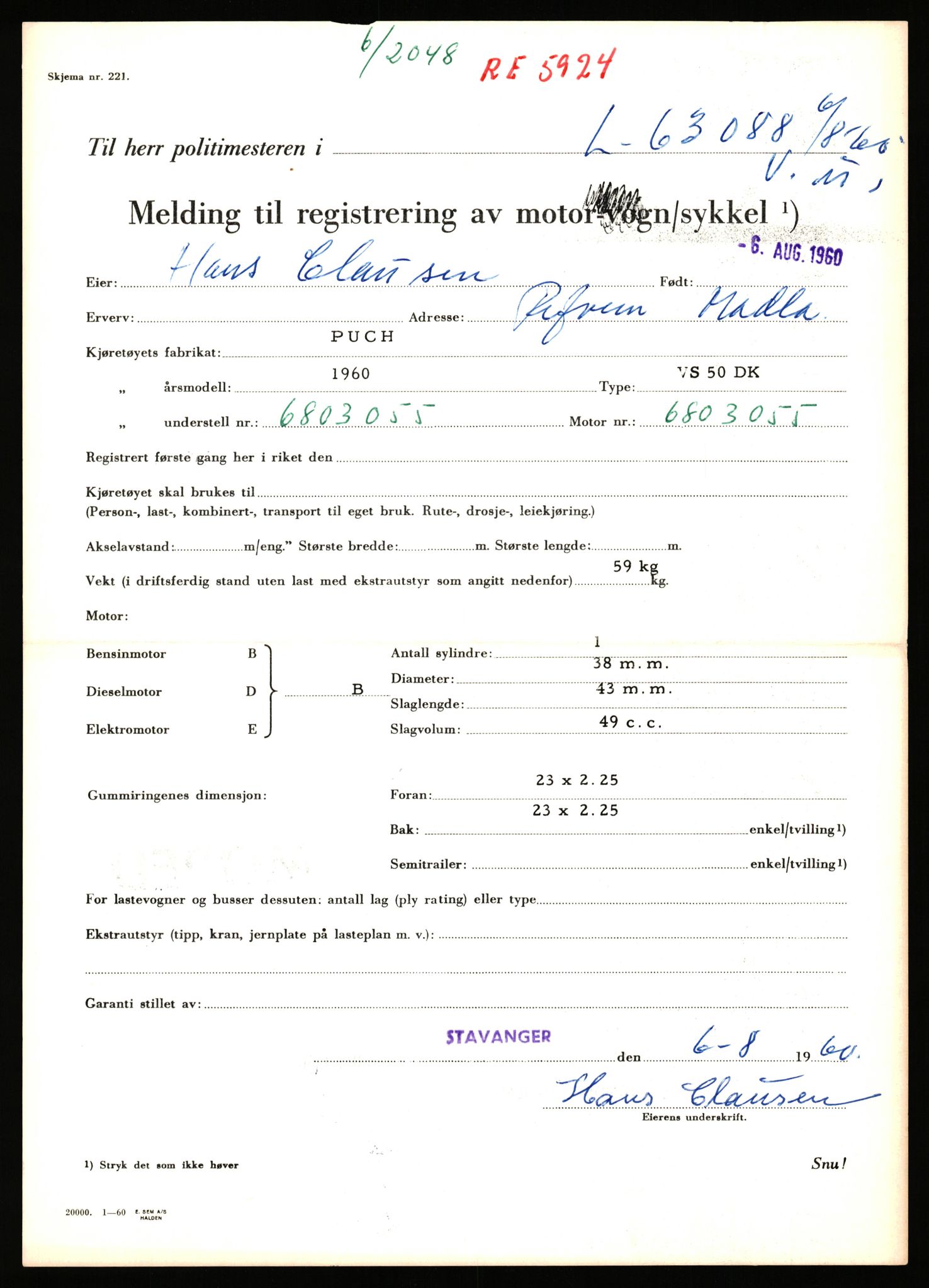 Stavanger trafikkstasjon, AV/SAST-A-101942/0/F/L0063: L-62700 - L-63799, 1930-1971, p. 1101