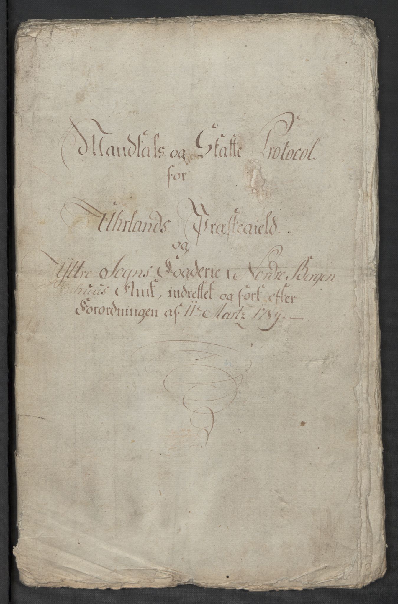 Rentekammeret inntil 1814, Reviderte regnskaper, Mindre regnskaper, AV/RA-EA-4068/Rf/Rfe/L0056:  Ytre og Indre Sogn fogderi, 1789, p. 165