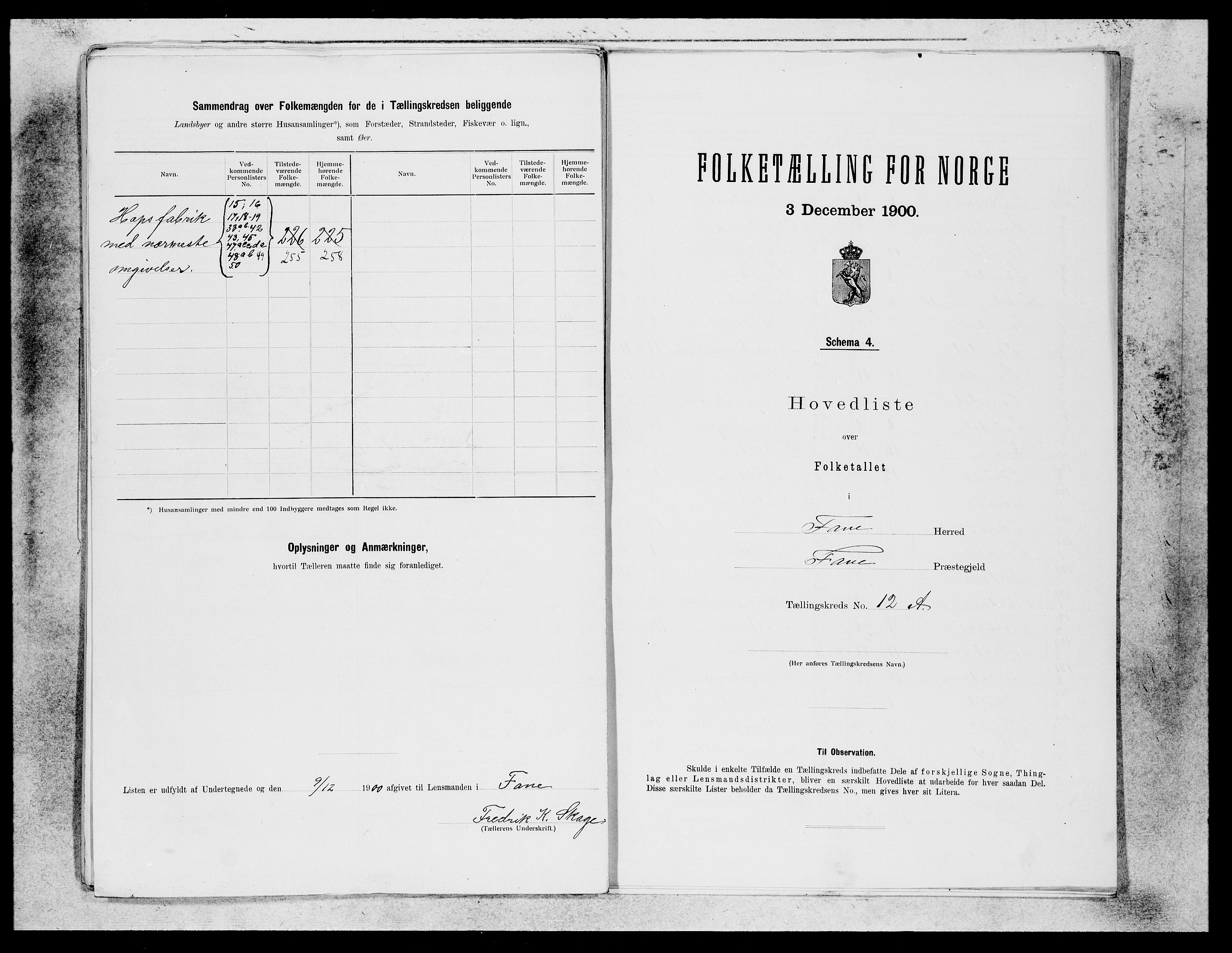 SAB, 1900 census for Fana, 1900, p. 27