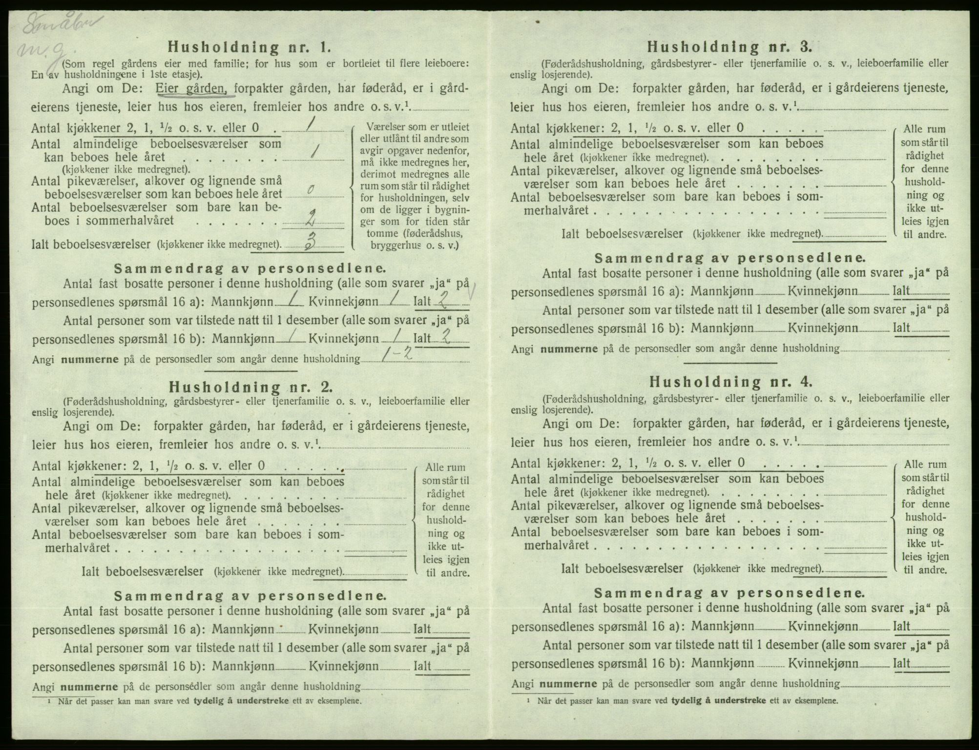 SAB, 1920 census for Vikebygd, 1920, p. 281