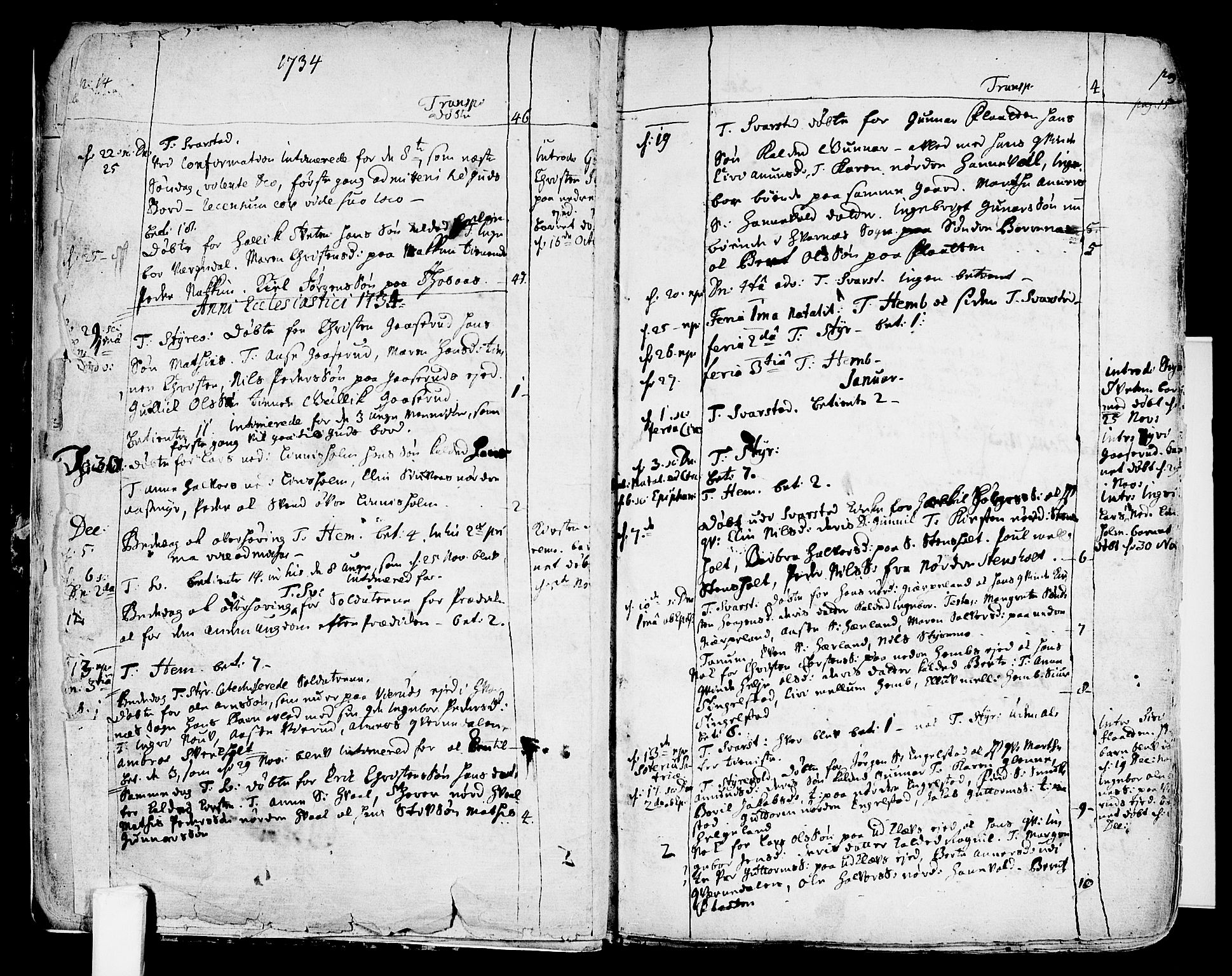 Lardal kirkebøker, SAKO/A-350/F/Fa/L0003: Parish register (official) no. I 3, 1733-1815, p. 14-15