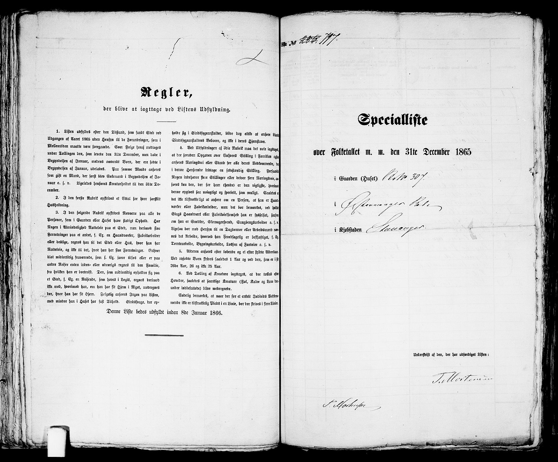 RA, 1865 census for Stavanger, 1865, p. 1627