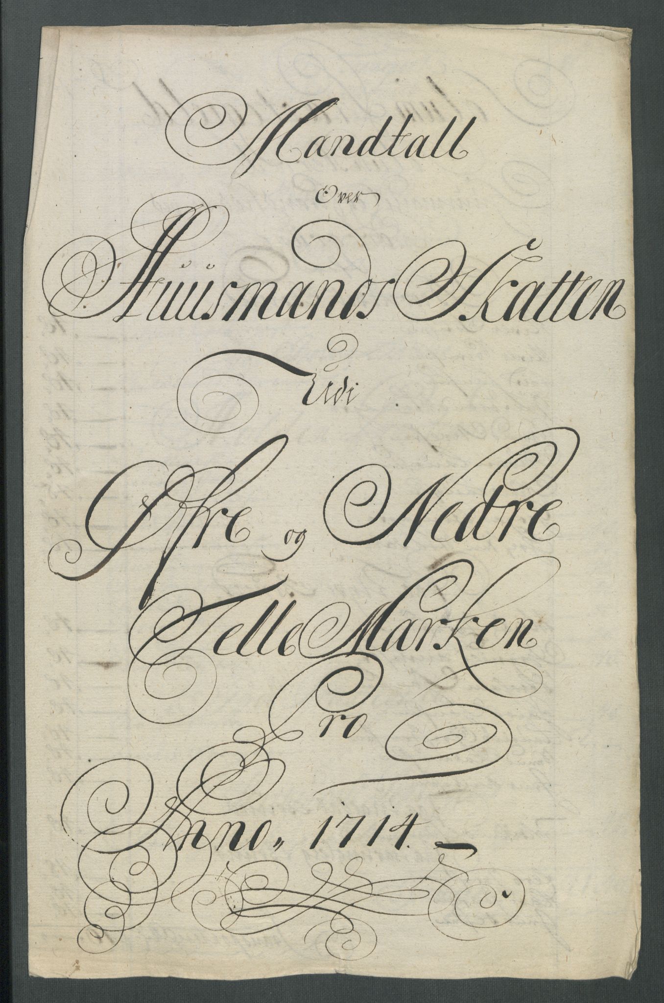 Rentekammeret inntil 1814, Reviderte regnskaper, Fogderegnskap, RA/EA-4092/R36/L2126: Fogderegnskap Øvre og Nedre Telemark og Bamble, 1714, p. 96