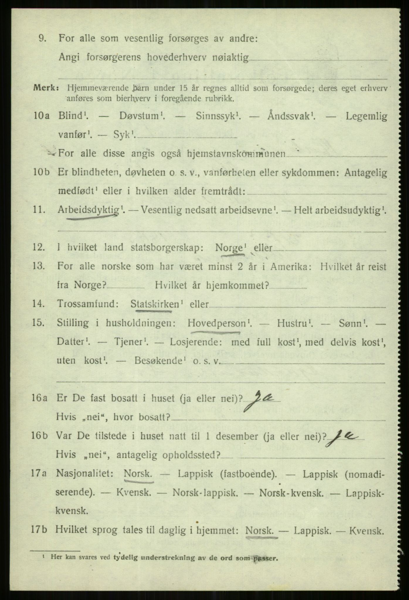 SATØ, 1920 census for Karlsøy, 1920, p. 2082