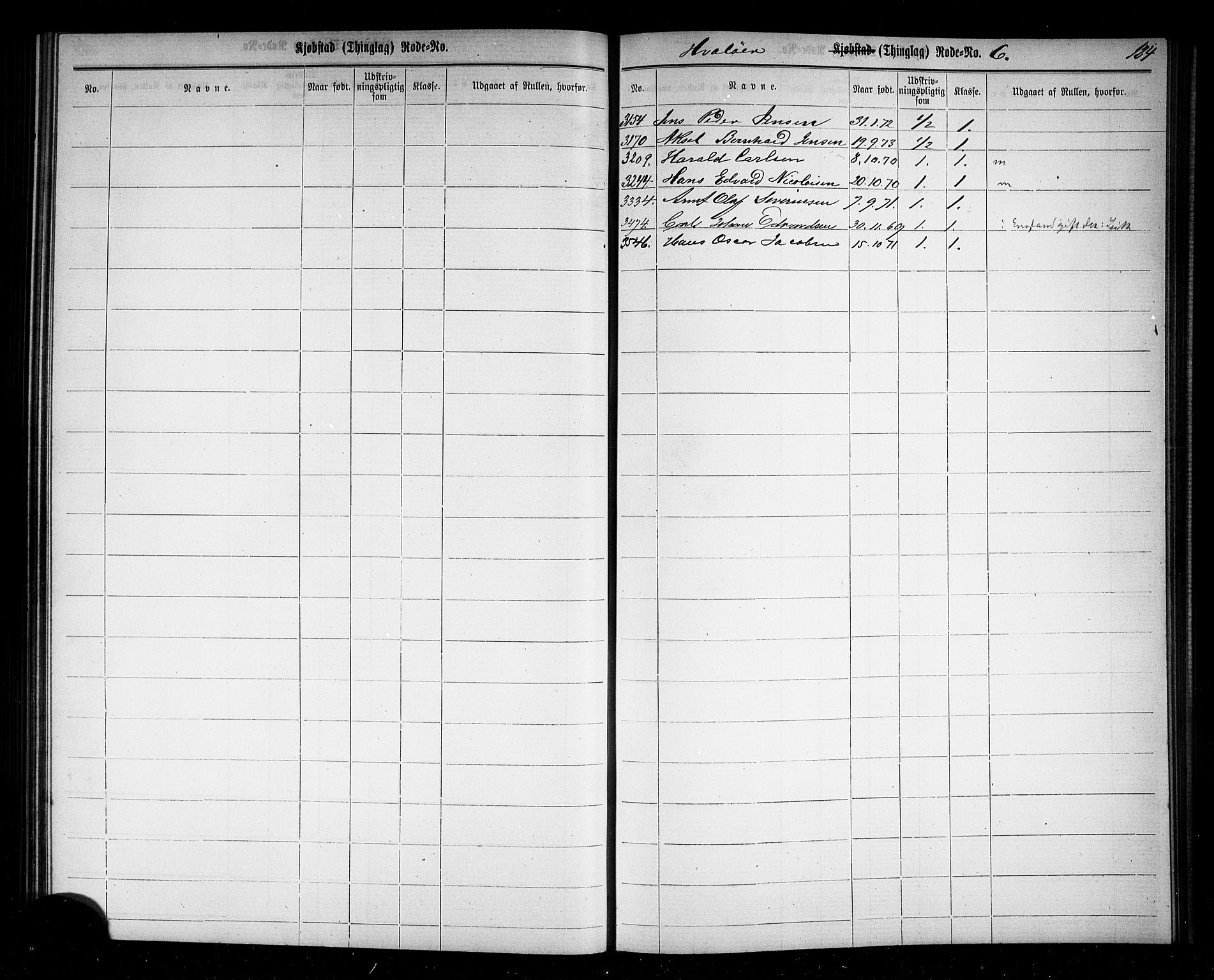 Fredrikstad mønstringskontor, SAO/A-10569b/F/Fc/Fcc/L0001: Utskrivningsregisterrulle, 1868, p. 96