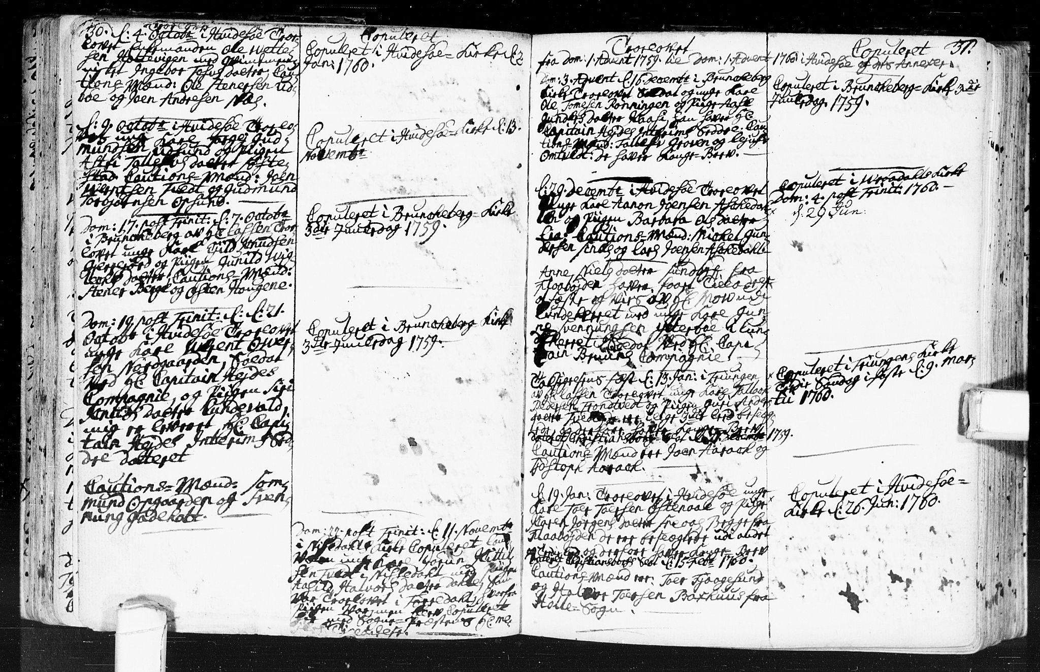 Kviteseid kirkebøker, SAKO/A-276/F/Fa/L0001: Parish register (official) no. I 1, 1754-1773, p. 30-31