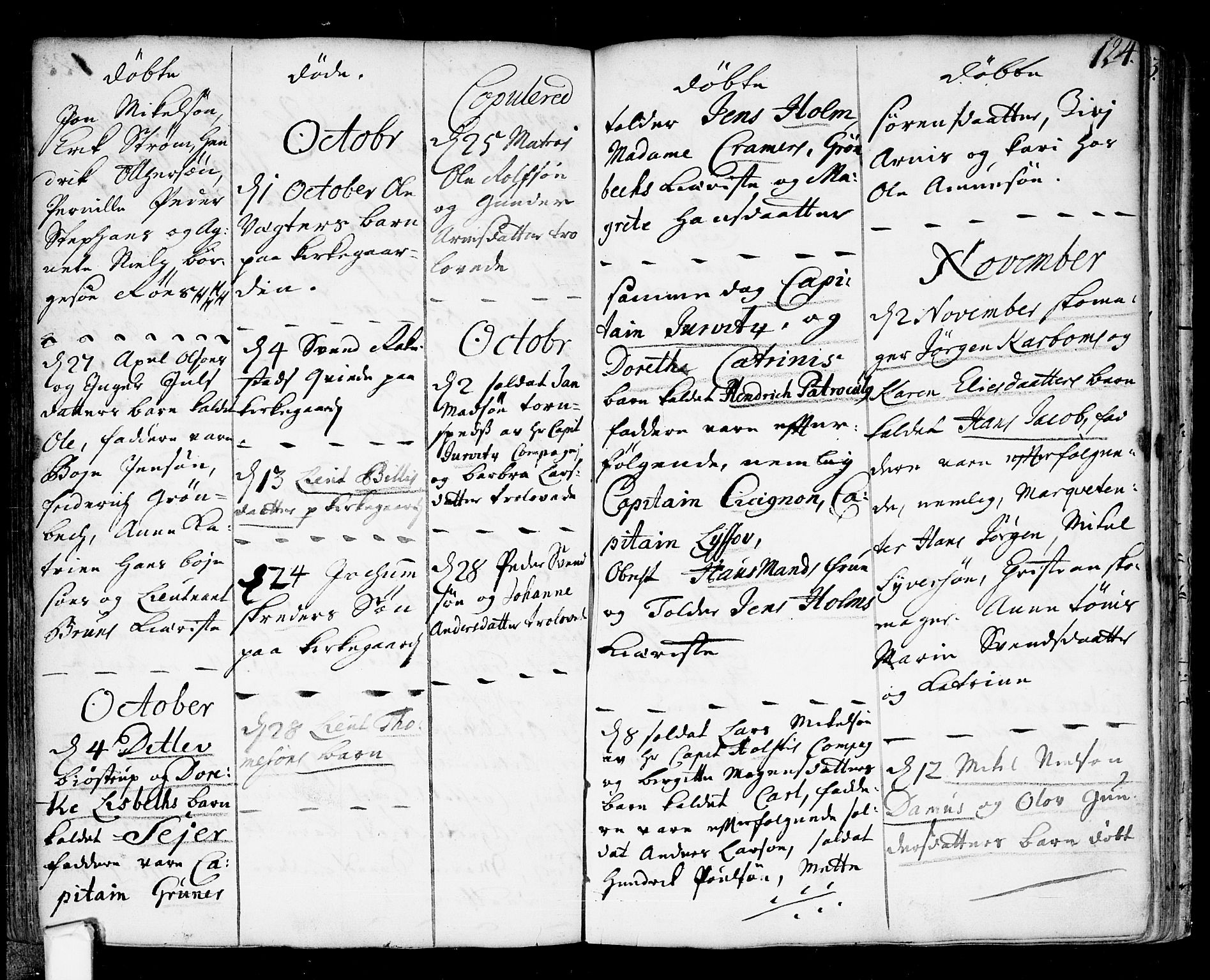 Fredrikstad prestekontor Kirkebøker, AV/SAO-A-11082/F/Fa/L0001: Parish register (official) no. 1, 1717-1731, p. 124