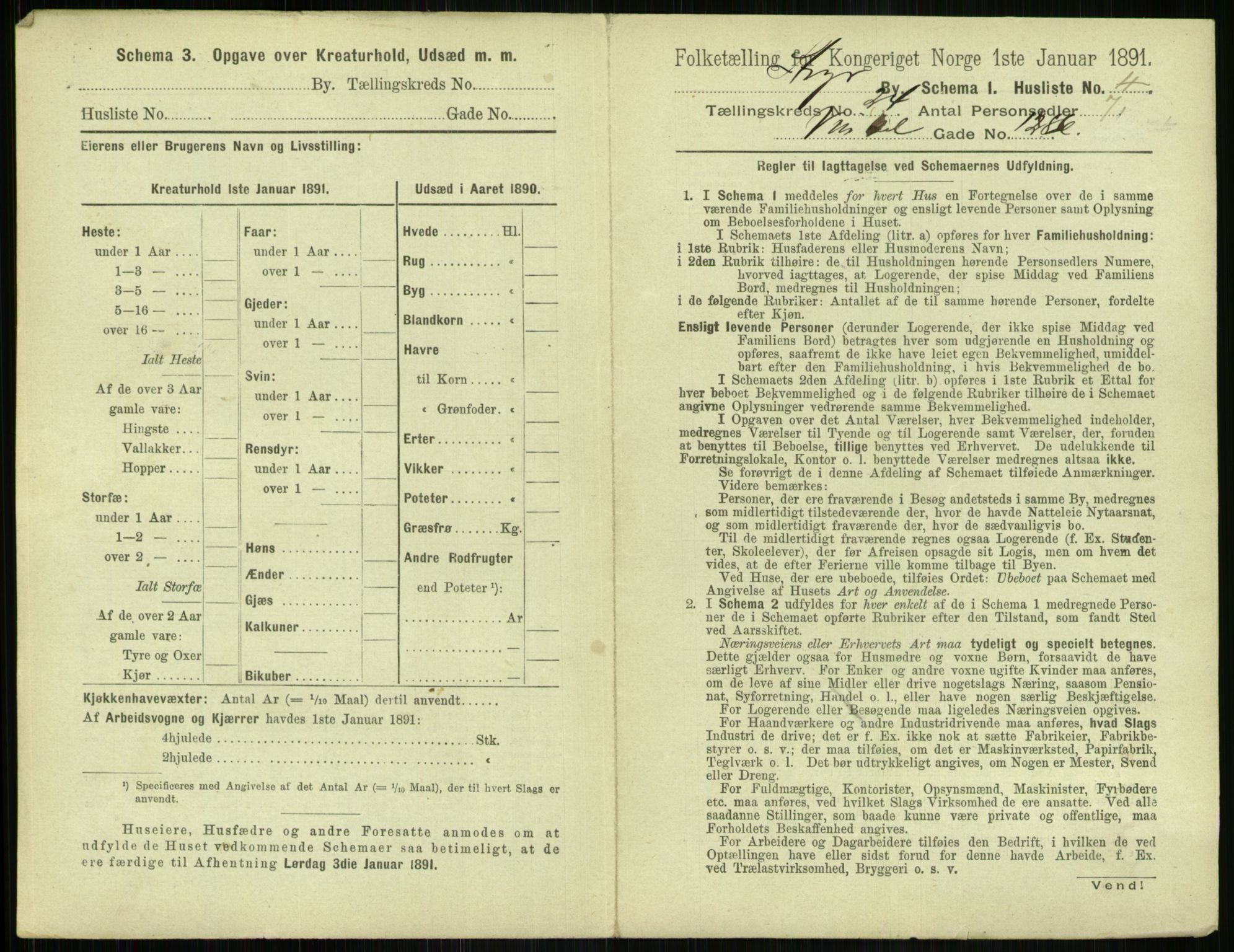 RA, 1891 census for 1103 Stavanger, 1891, p. 4581