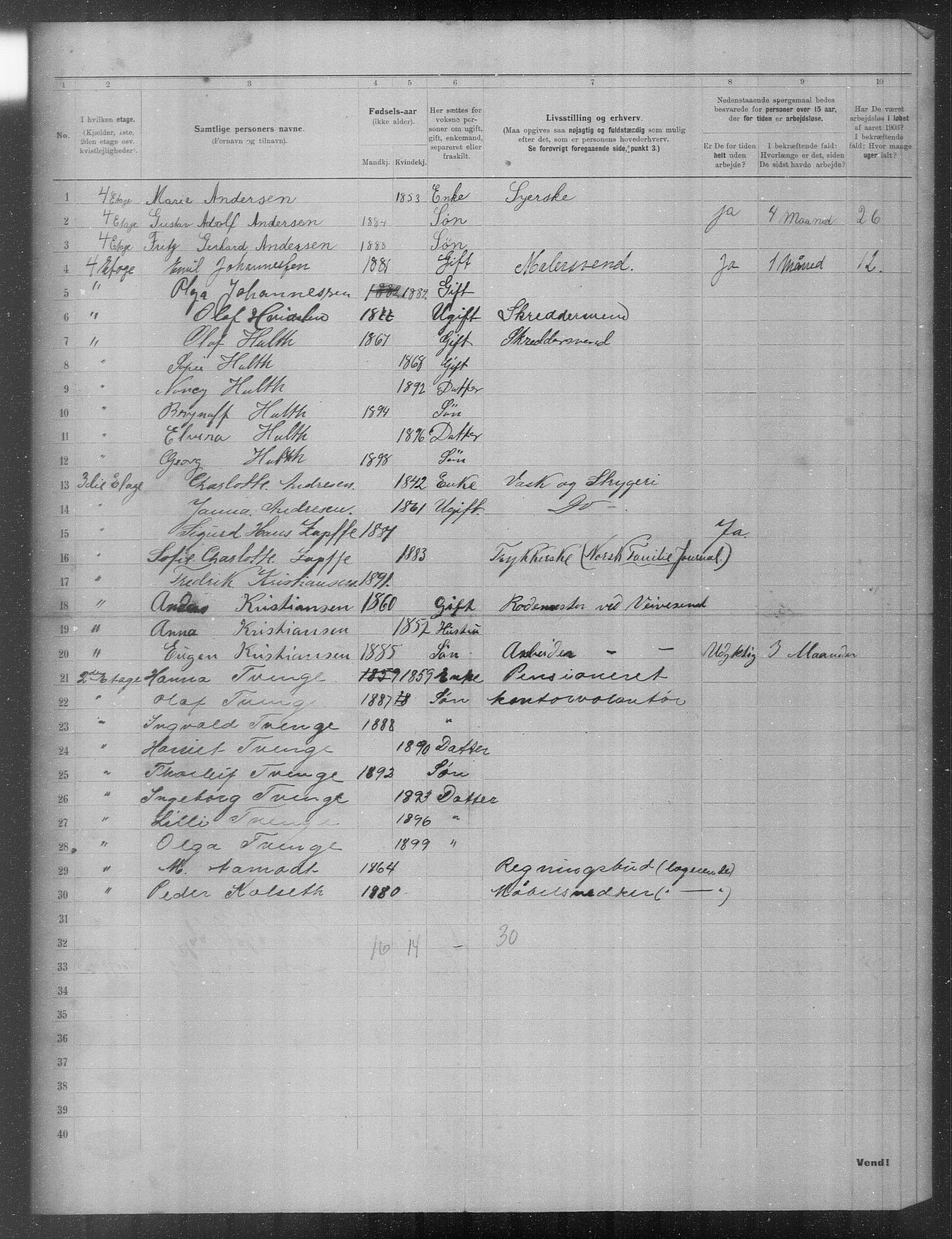 OBA, Municipal Census 1903 for Kristiania, 1903, p. 16620