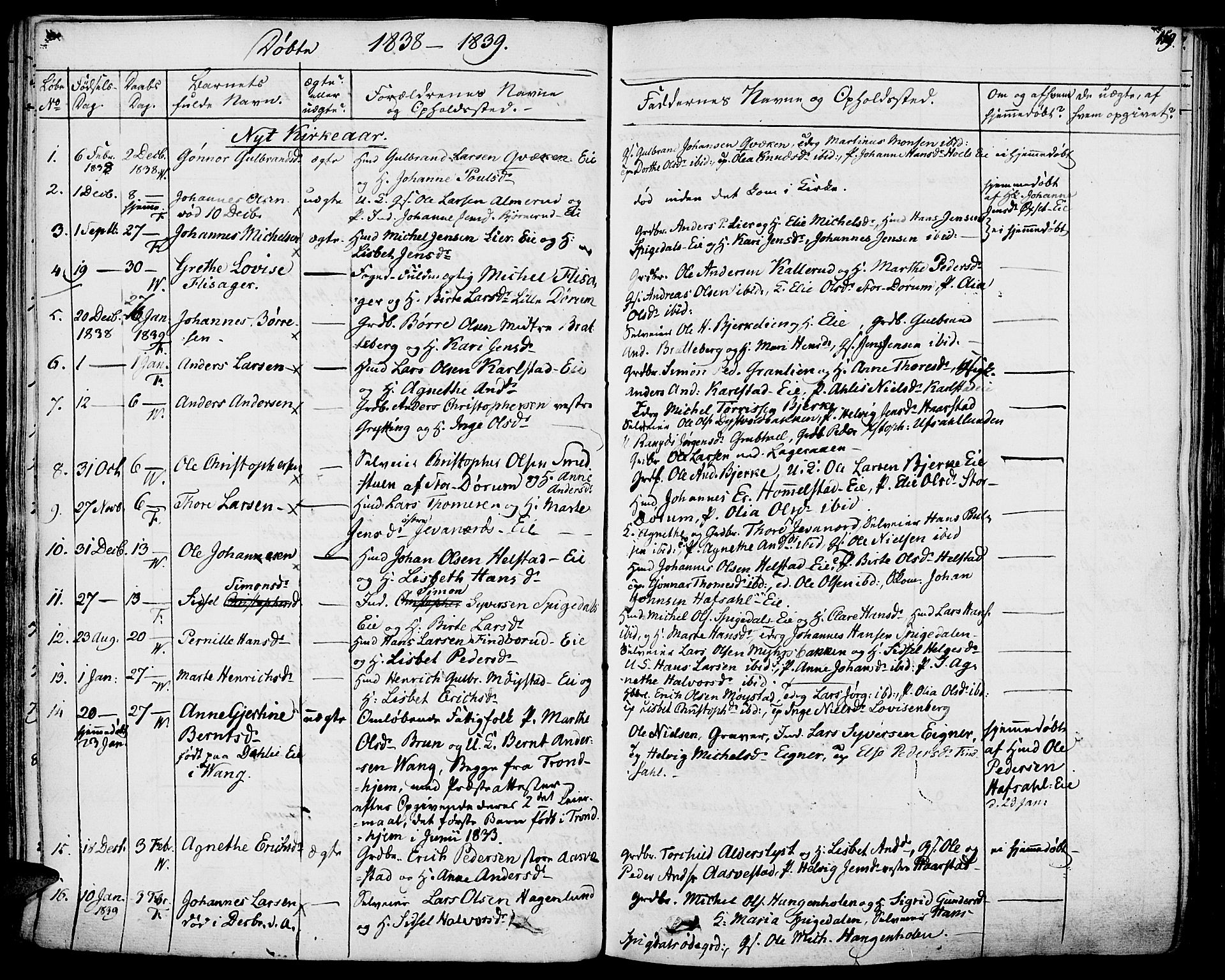 Vang prestekontor, Hedmark, AV/SAH-PREST-008/H/Ha/Haa/L0009: Parish register (official) no. 9, 1826-1841, p. 159