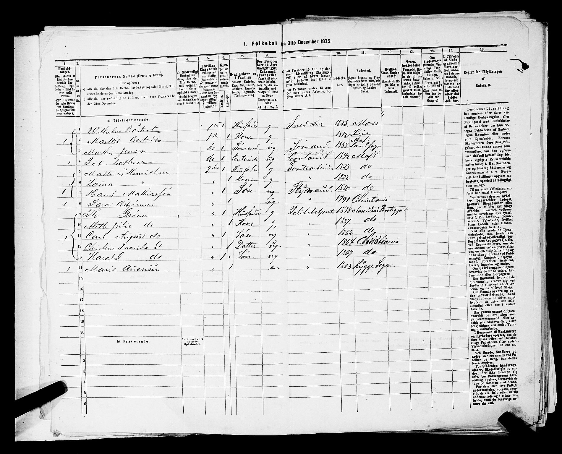 RA, 1875 census for 0104B Moss/Moss, 1875, p. 11