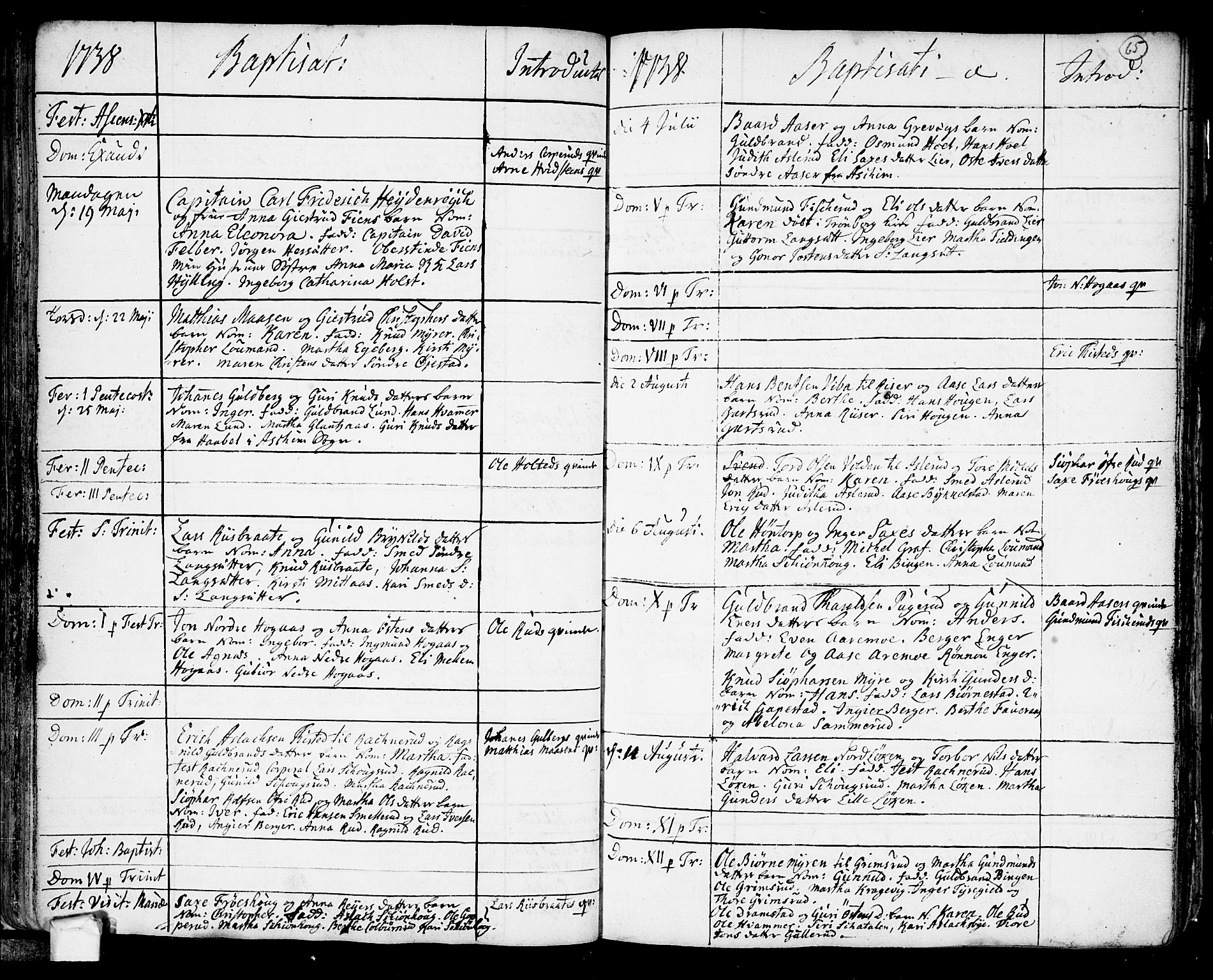 Trøgstad prestekontor Kirkebøker, AV/SAO-A-10925/F/Fa/L0003: Parish register (official) no. I 3, 1721-1749, p. 65