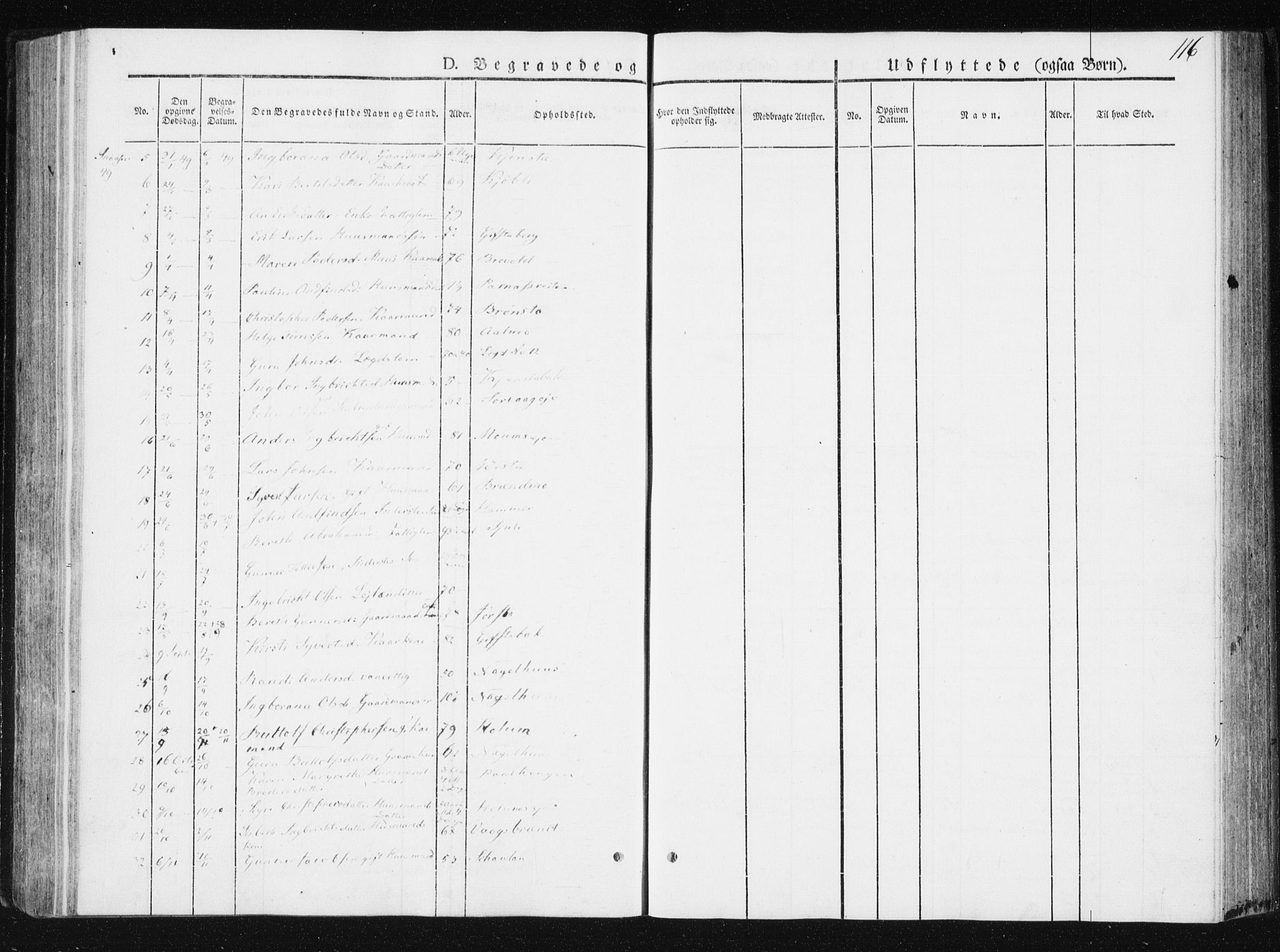 Ministerialprotokoller, klokkerbøker og fødselsregistre - Nord-Trøndelag, SAT/A-1458/749/L0470: Parish register (official) no. 749A04, 1834-1853, p. 116
