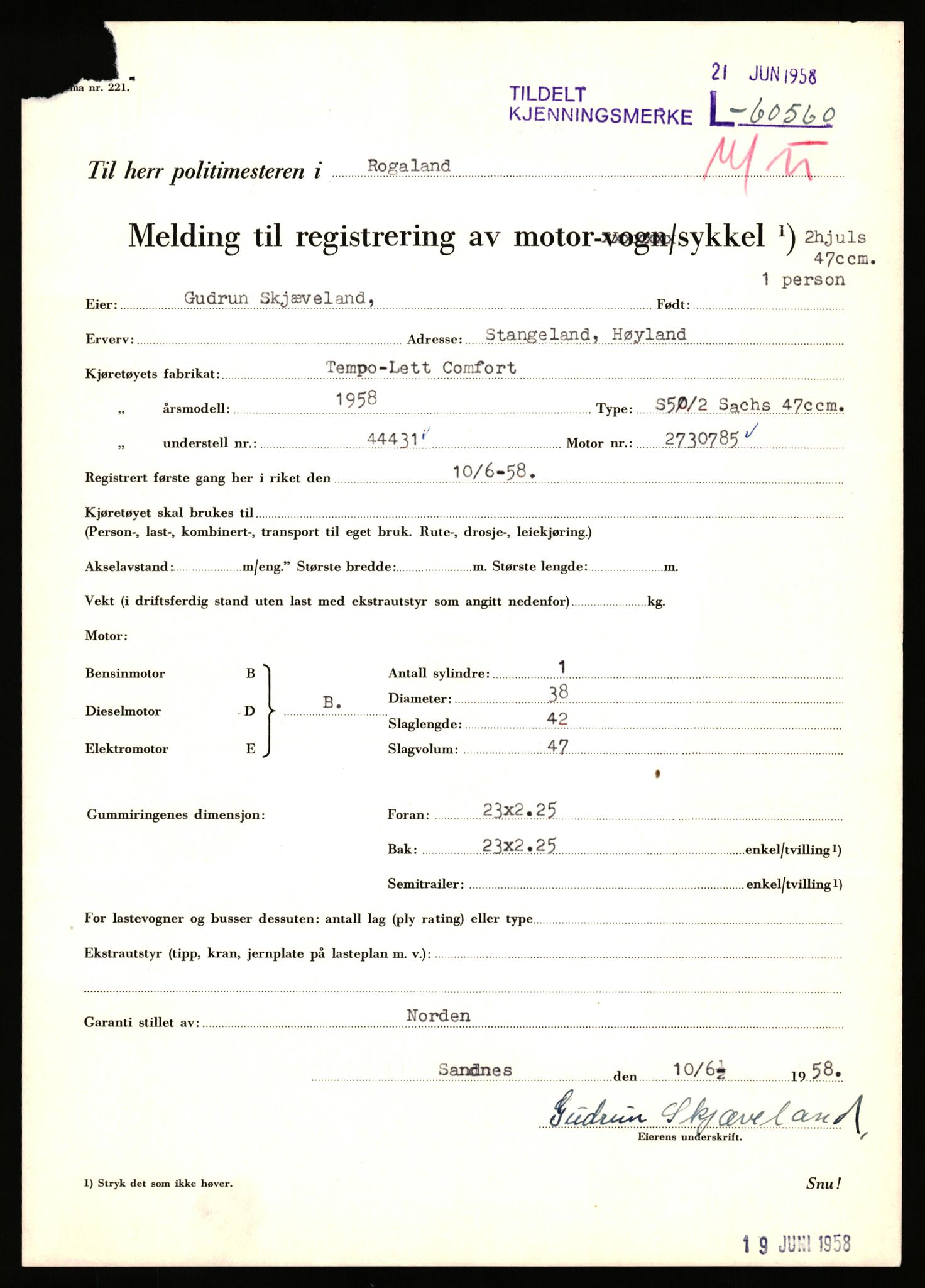 Stavanger trafikkstasjon, AV/SAST-A-101942/0/F/L0059: L-60000 - L-60699, 1930-1971, p. 1699