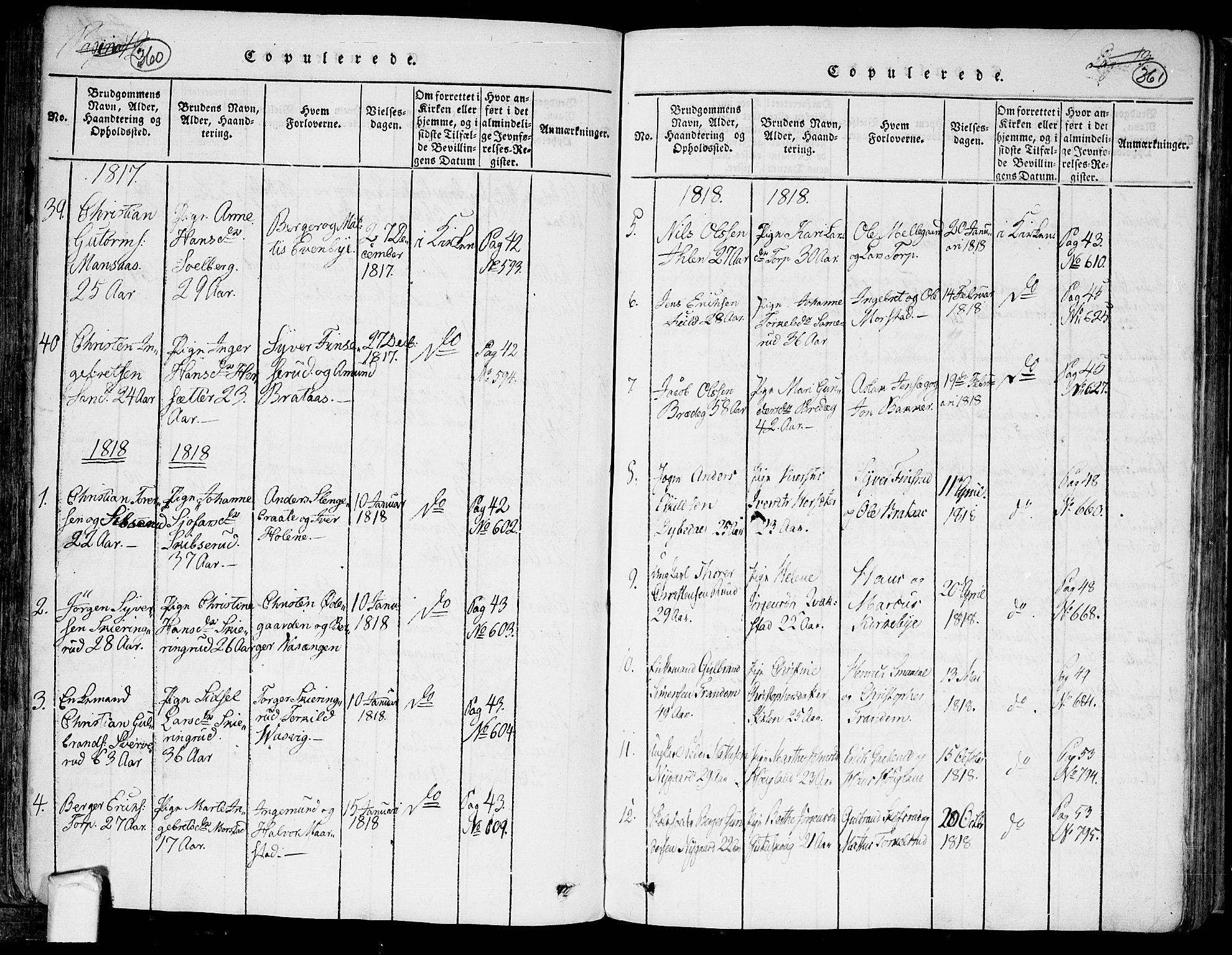 Trøgstad prestekontor Kirkebøker, AV/SAO-A-10925/F/Fa/L0006: Parish register (official) no. I 6, 1815-1844, p. 360-361