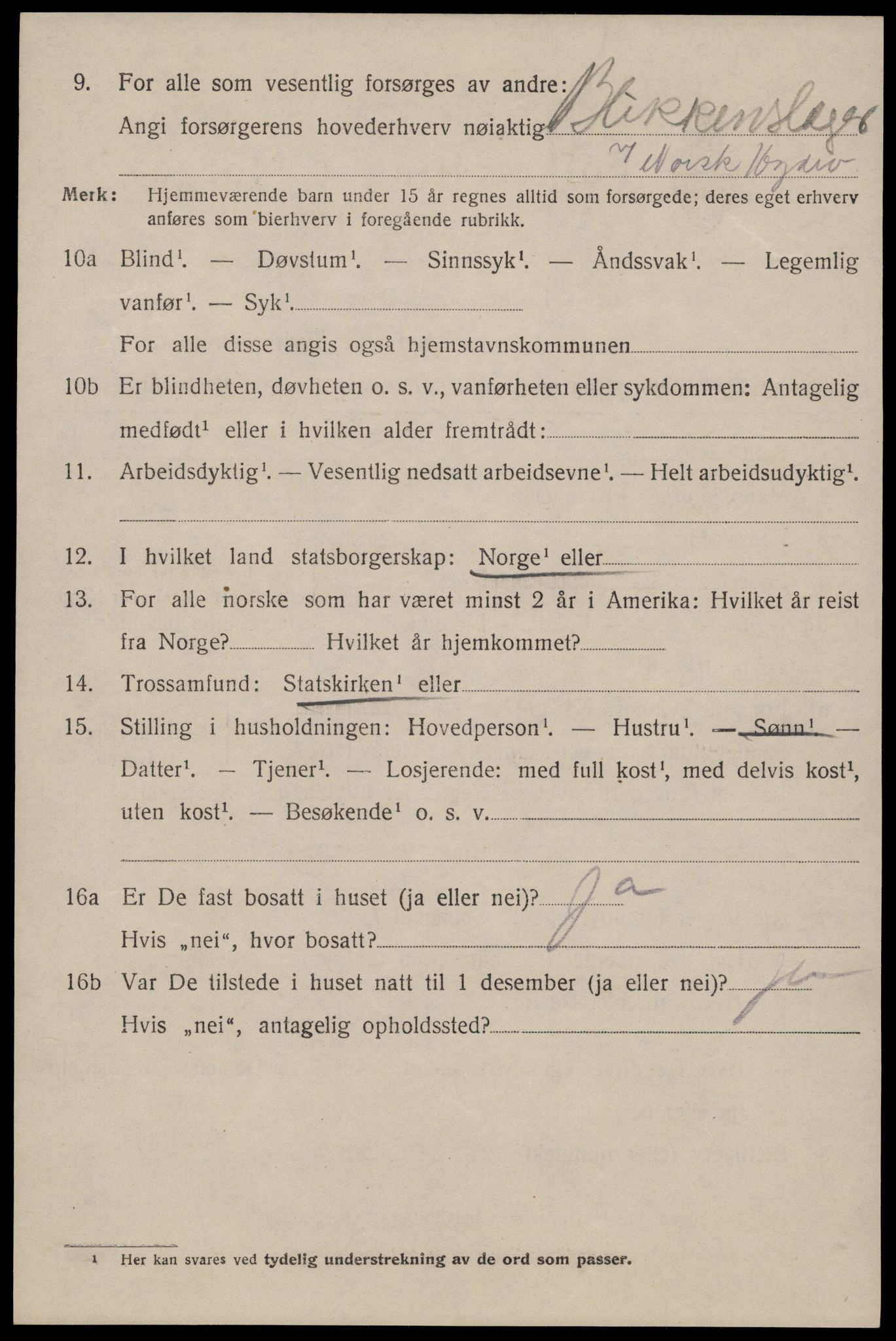 SAKO, 1920 census for Tinn, 1920, p. 8861