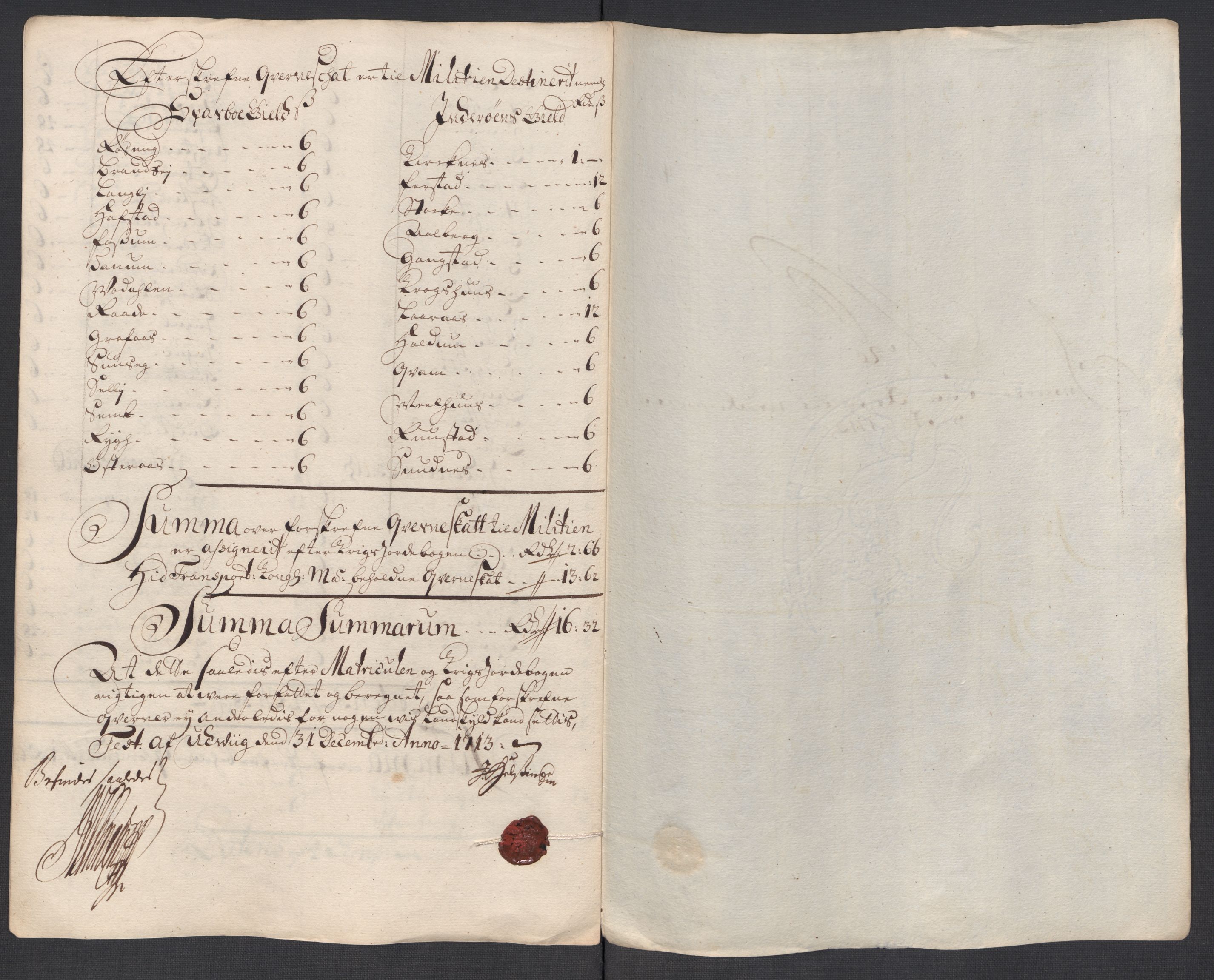 Rentekammeret inntil 1814, Reviderte regnskaper, Fogderegnskap, RA/EA-4092/R63/L4321: Fogderegnskap Inderøy, 1713, p. 222