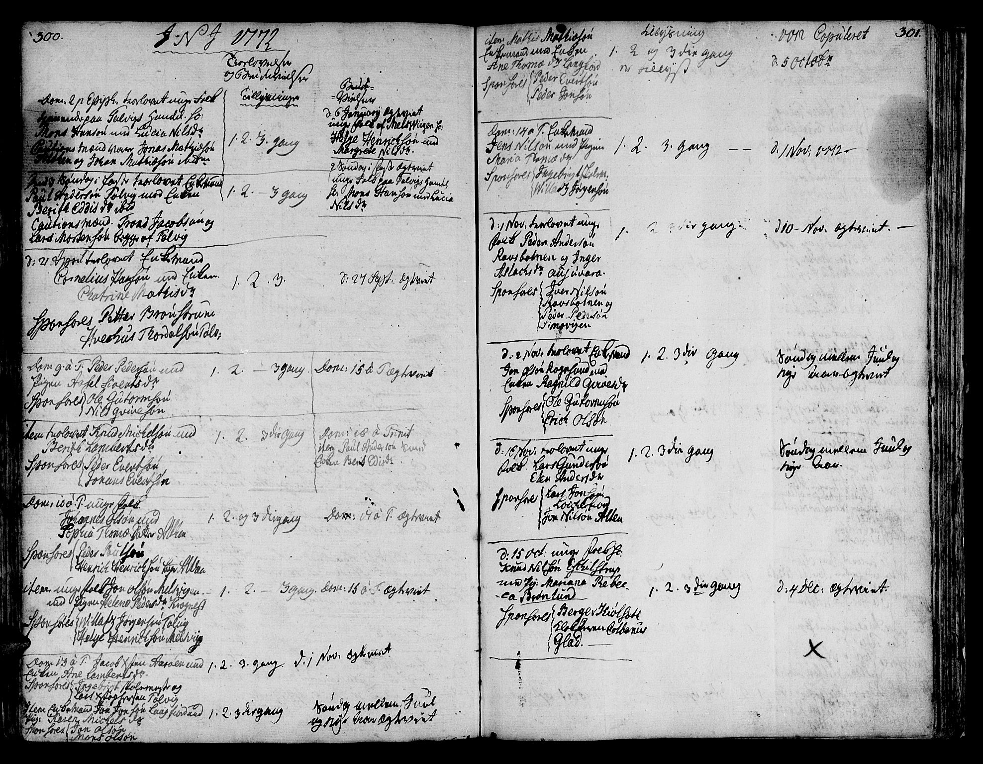 Talvik sokneprestkontor, SATØ/S-1337/H/Ha/L0005kirke: Parish register (official) no. 5, 1772-1798, p. 300-301
