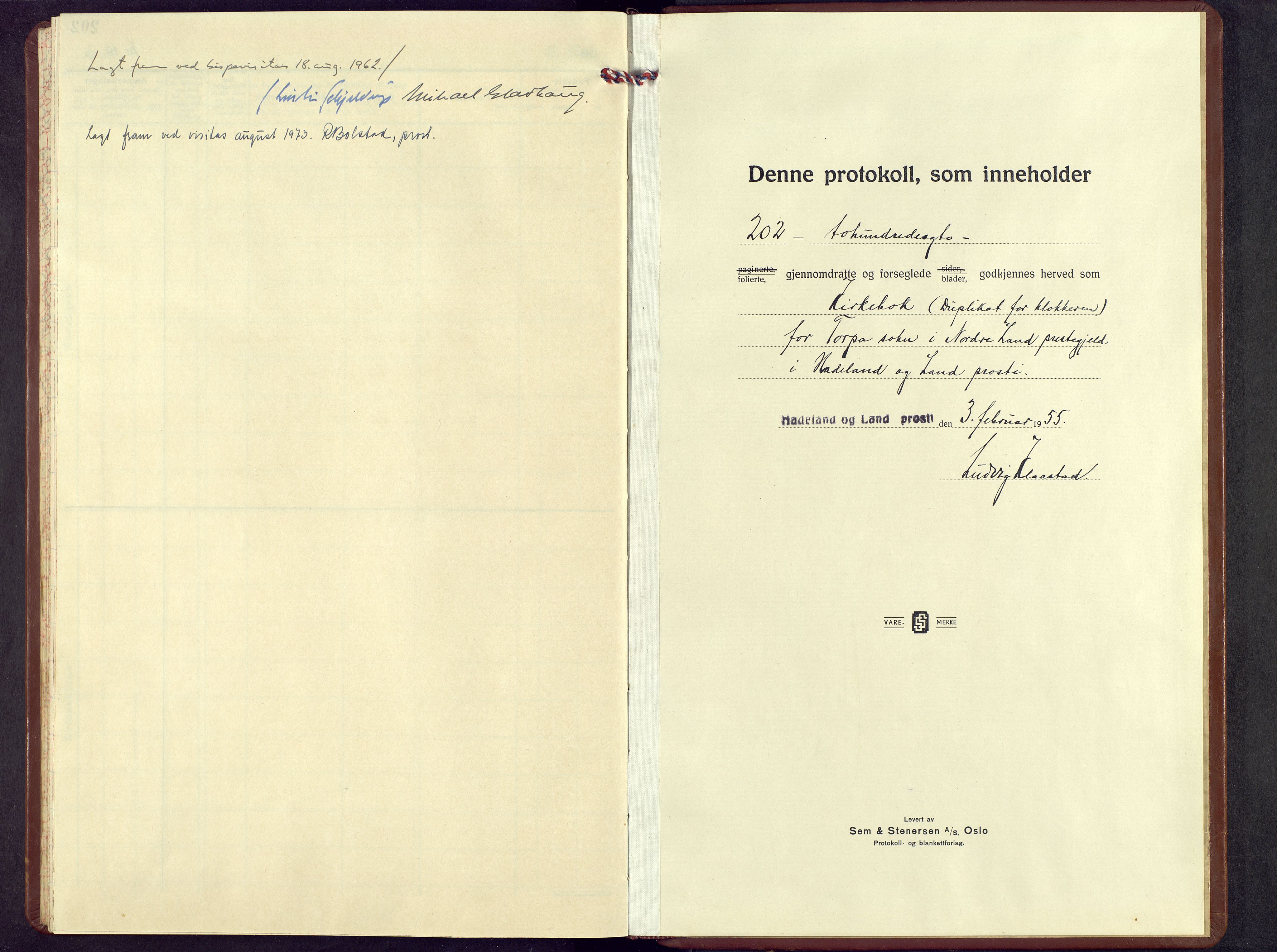 Nordre Land prestekontor, AV/SAH-PREST-124/H/Ha/Hab/L0011: Parish register (copy) no. 11, 1955-1972