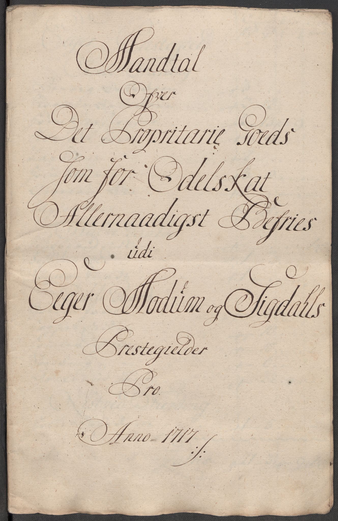 Rentekammeret inntil 1814, Reviderte regnskaper, Fogderegnskap, AV/RA-EA-4092/R31/L1711: Fogderegnskap Hurum, Røyken, Eiker, Lier og Buskerud, 1717, p. 351