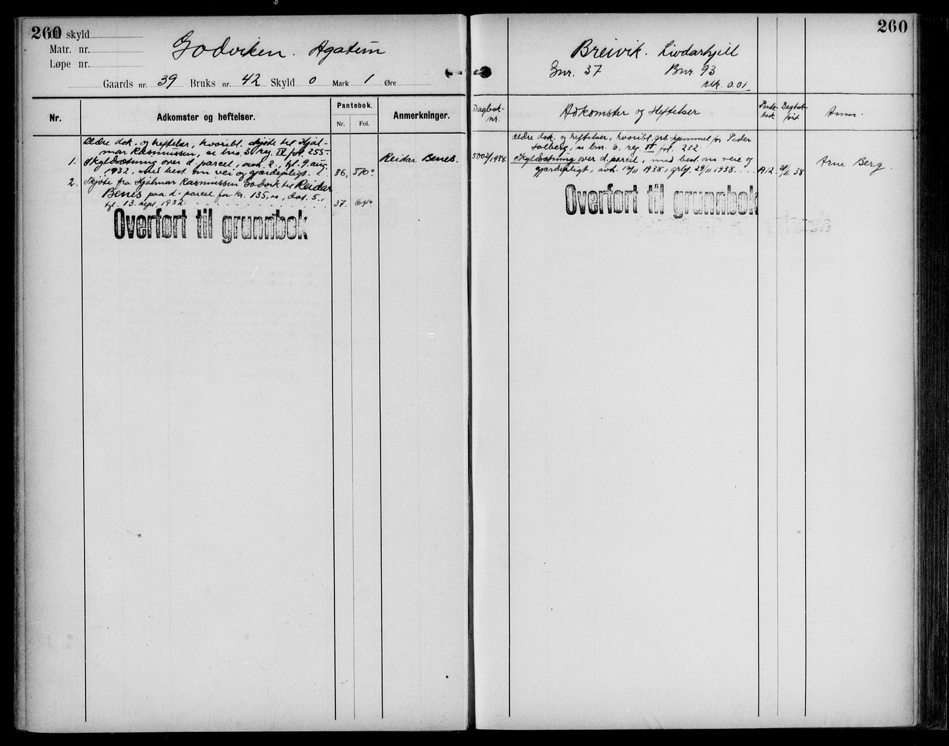 Midhordland sorenskriveri, AV/SAB-A-3001/1/G/Ga/Gab/L0109: Mortgage register no. II.A.b.109, p. 260