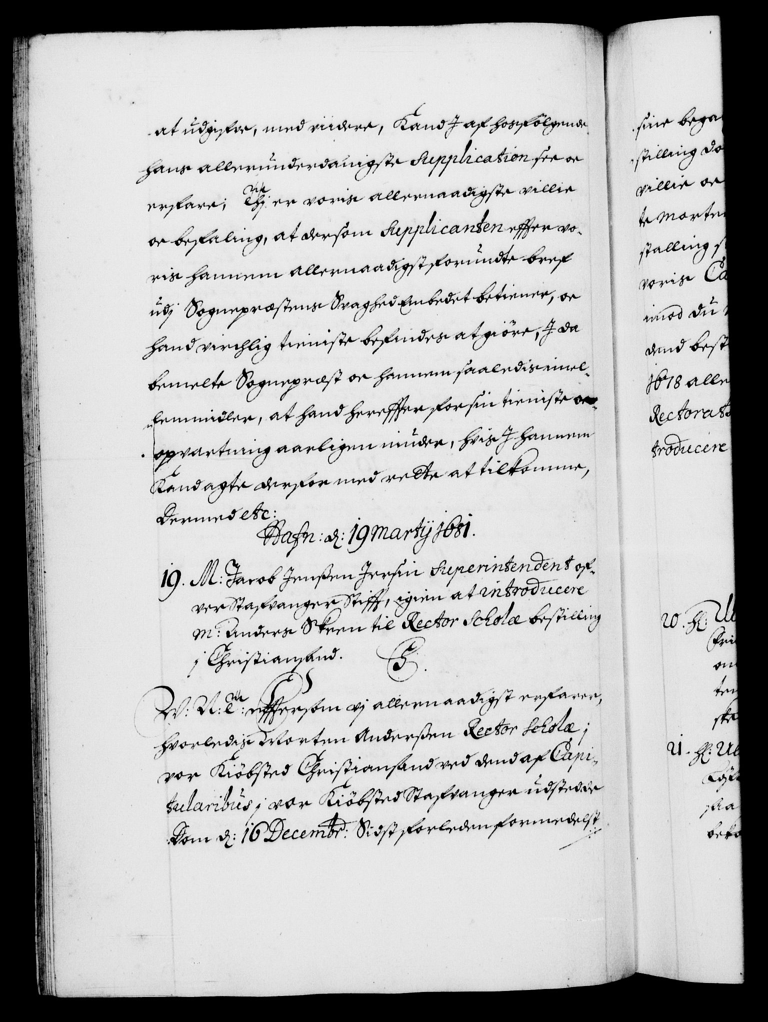 Danske Kanselli 1572-1799, RA/EA-3023/F/Fc/Fca/Fcab/L0012: Norske tegnelser (mikrofilm), 1670-1683, p. 238b