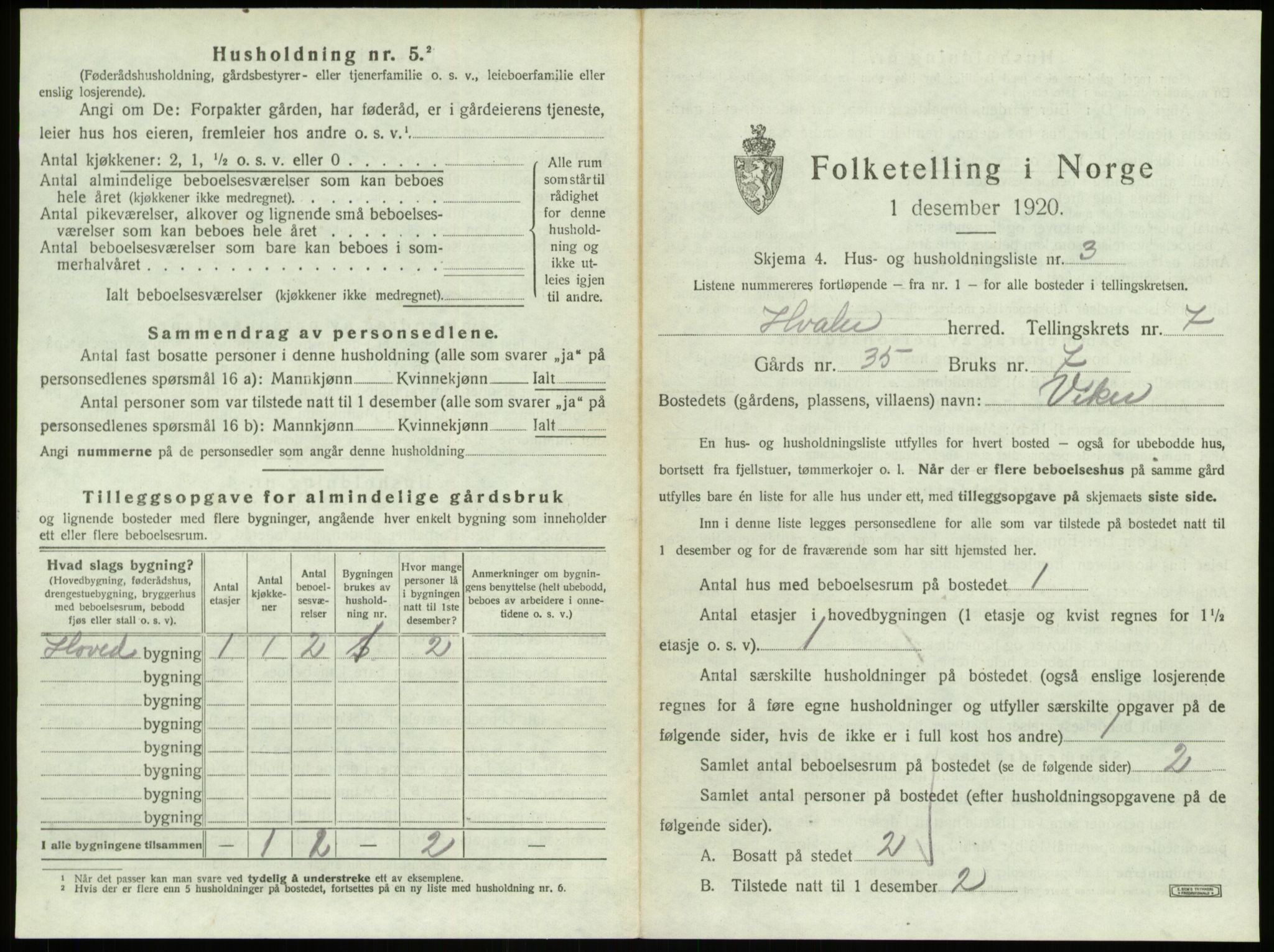 SAO, 1920 census for Hvaler, 1920, p. 1122