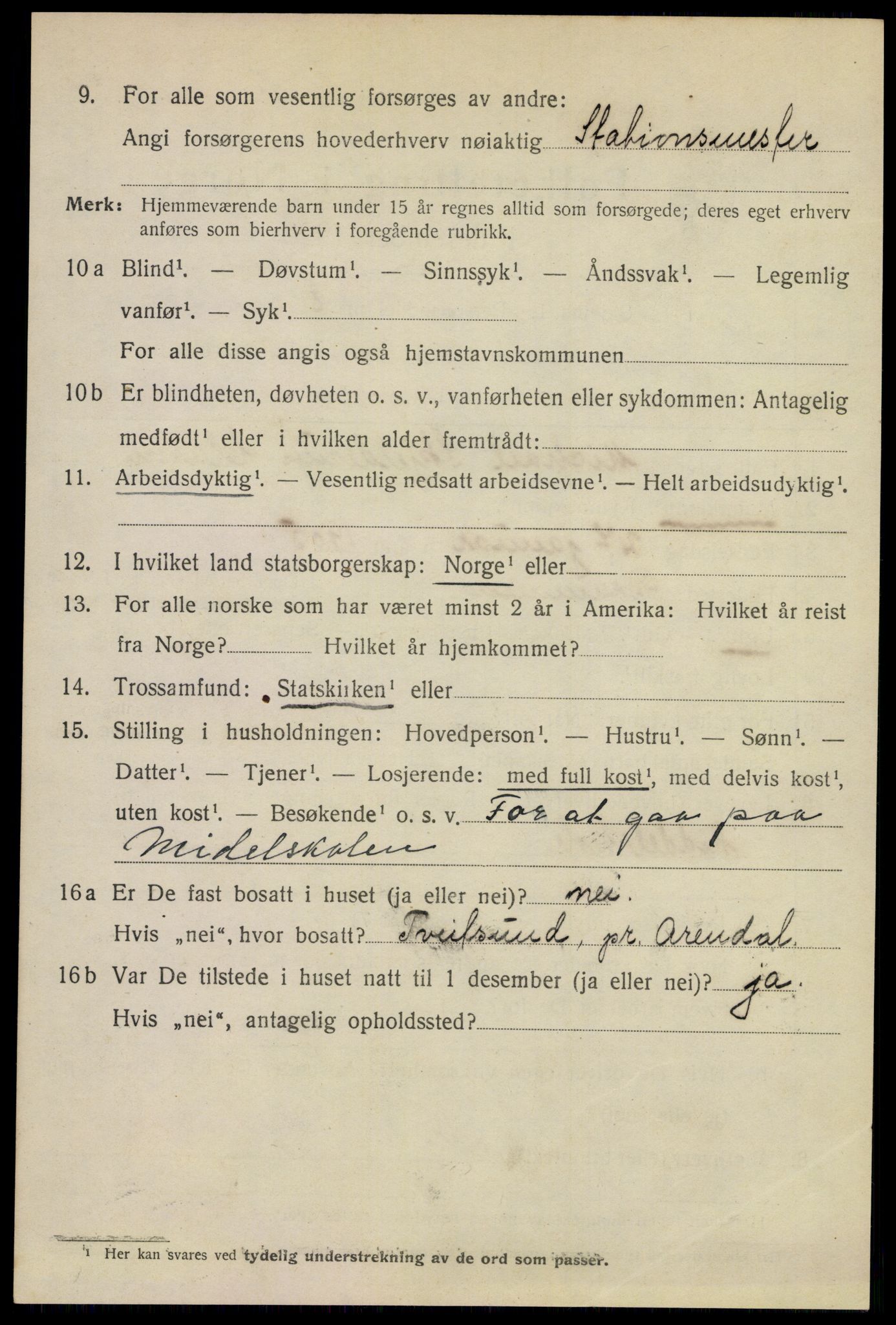 SAKO, 1920 census for Hønefoss, 1920, p. 6621