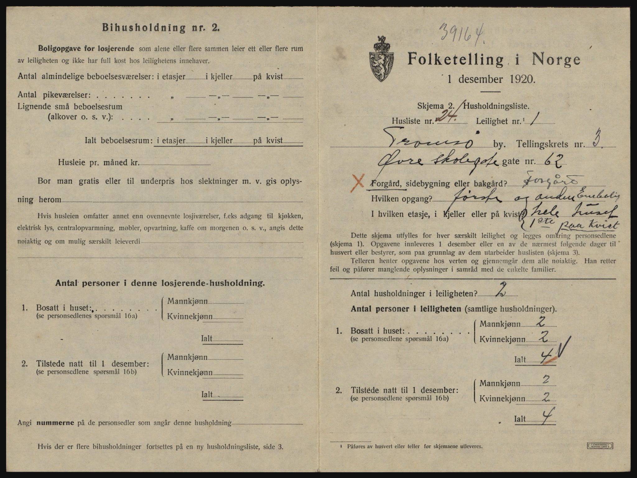 SATØ, 1920 census for Tromsø, 1920, p. 3191