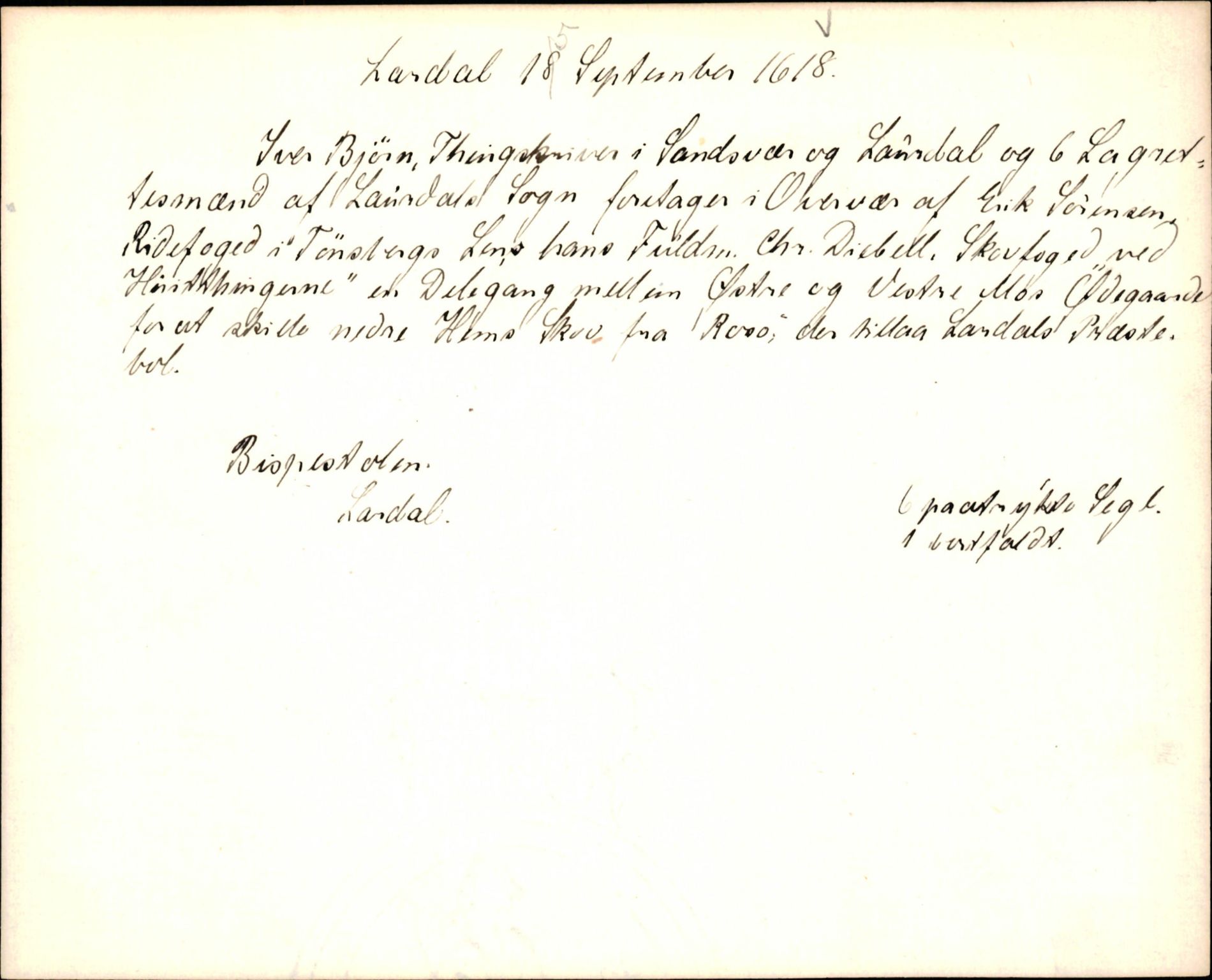 Riksarkivets diplomsamling, AV/RA-EA-5965/F35/F35k/L0002: Regestsedler: Prestearkiver fra Hedmark, Oppland, Buskerud og Vestfold, p. 459