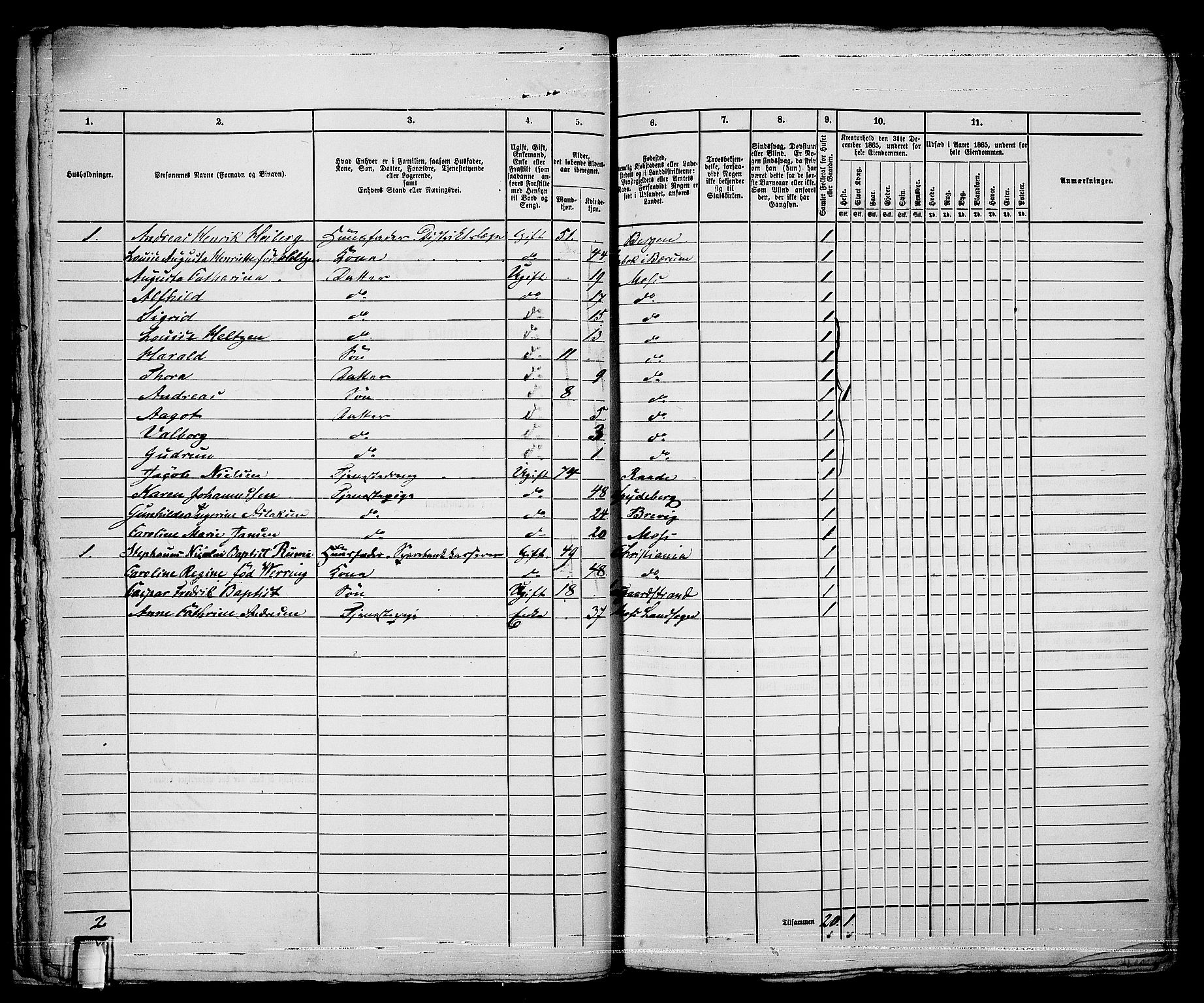 RA, 1865 census for Moss/Moss, 1865, p. 29