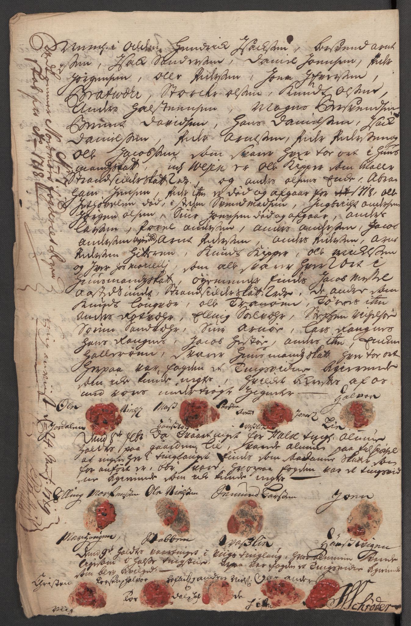 Rentekammeret inntil 1814, Reviderte regnskaper, Fogderegnskap, AV/RA-EA-4092/R56/L3751: Fogderegnskap Nordmøre, 1718, p. 116