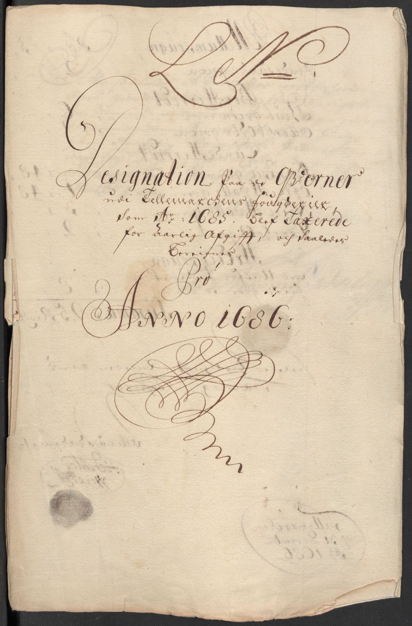 Rentekammeret inntil 1814, Reviderte regnskaper, Fogderegnskap, RA/EA-4092/R35/L2083: Fogderegnskap Øvre og Nedre Telemark, 1686, p. 317