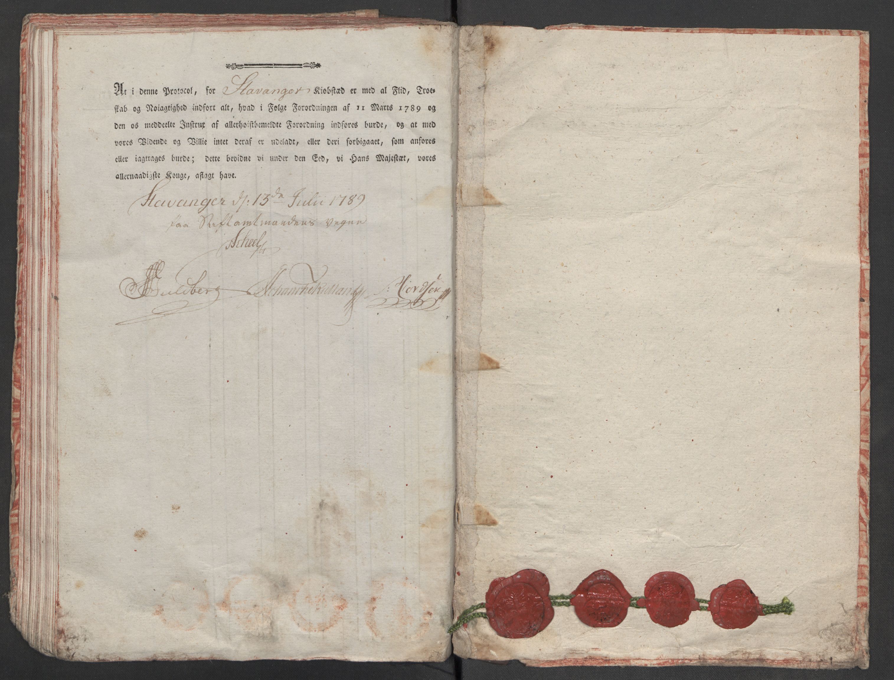 Rentekammeret inntil 1814, Reviderte regnskaper, Mindre regnskaper, AV/RA-EA-4068/Rf/Rfe/L0045: Stavanger, Stjørdal og Verdal fogderi, 1789, p. 83