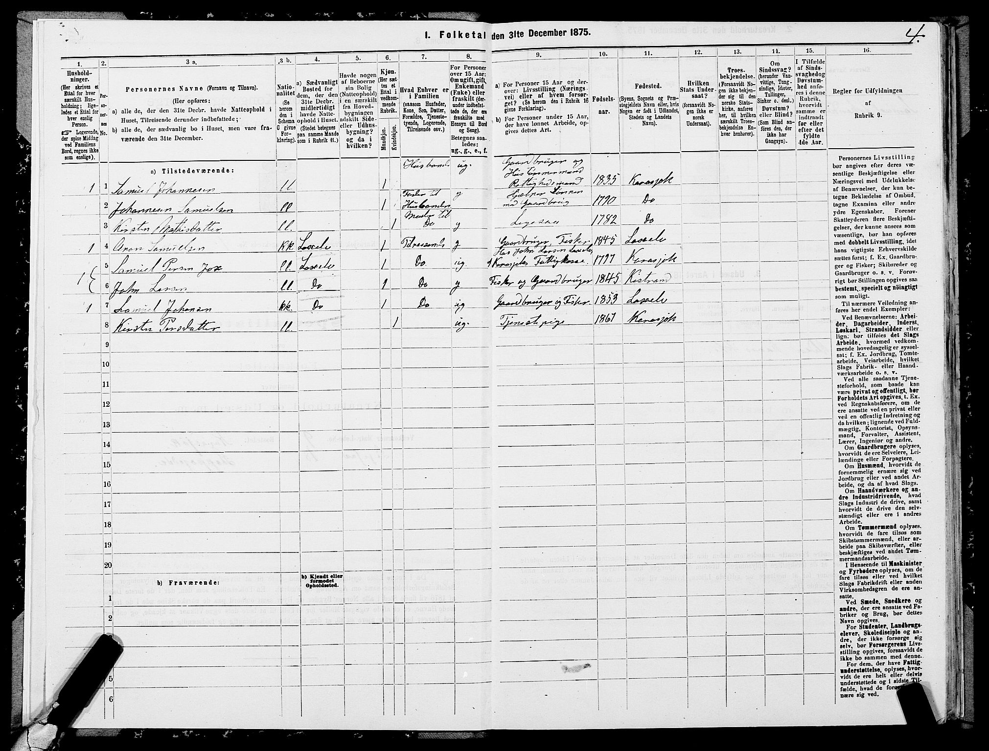 SATØ, 1875 census for 2021P Karasjok, 1875, p. 1004