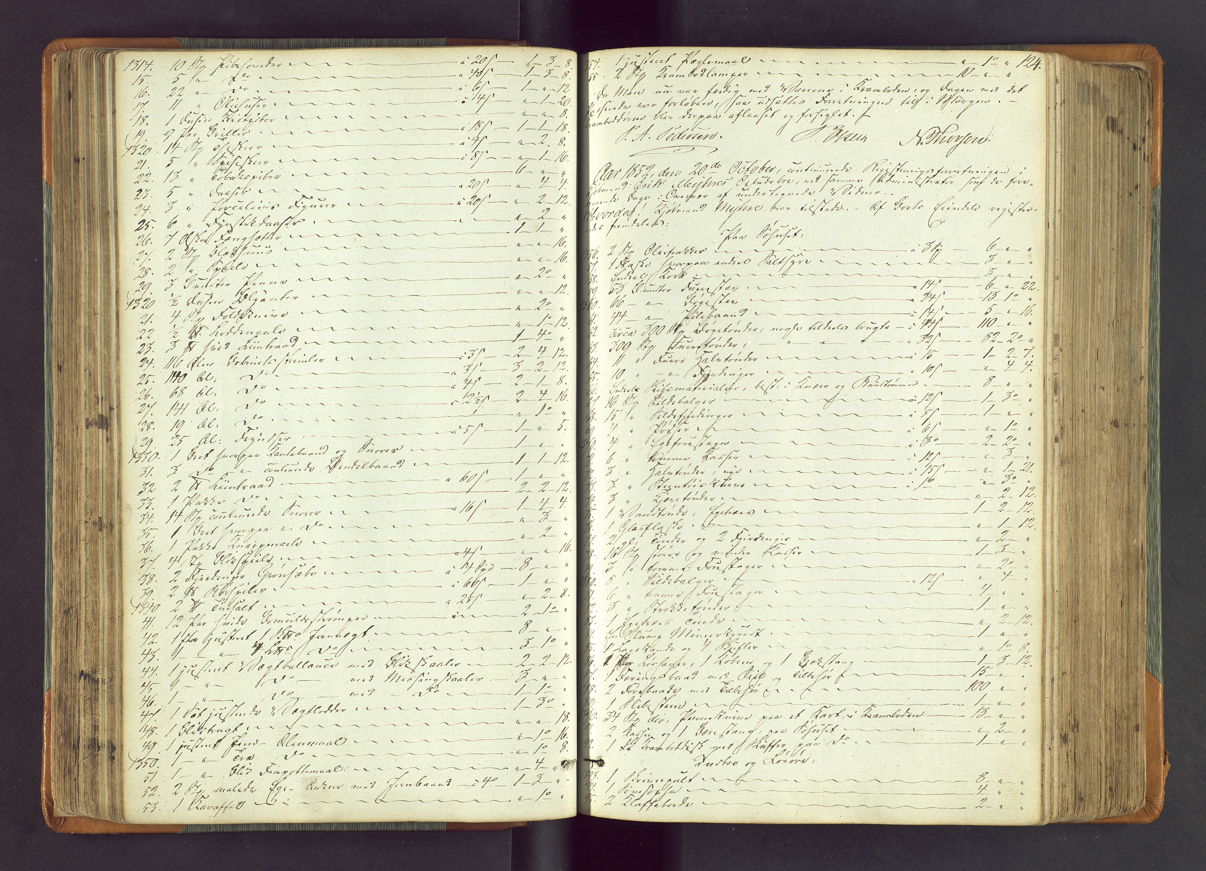 Stavanger byfogd, AV/SAST-A-101408/001/5/50/503BA/L0002: Registreringsprotokoll, 1846-1864, p. 124