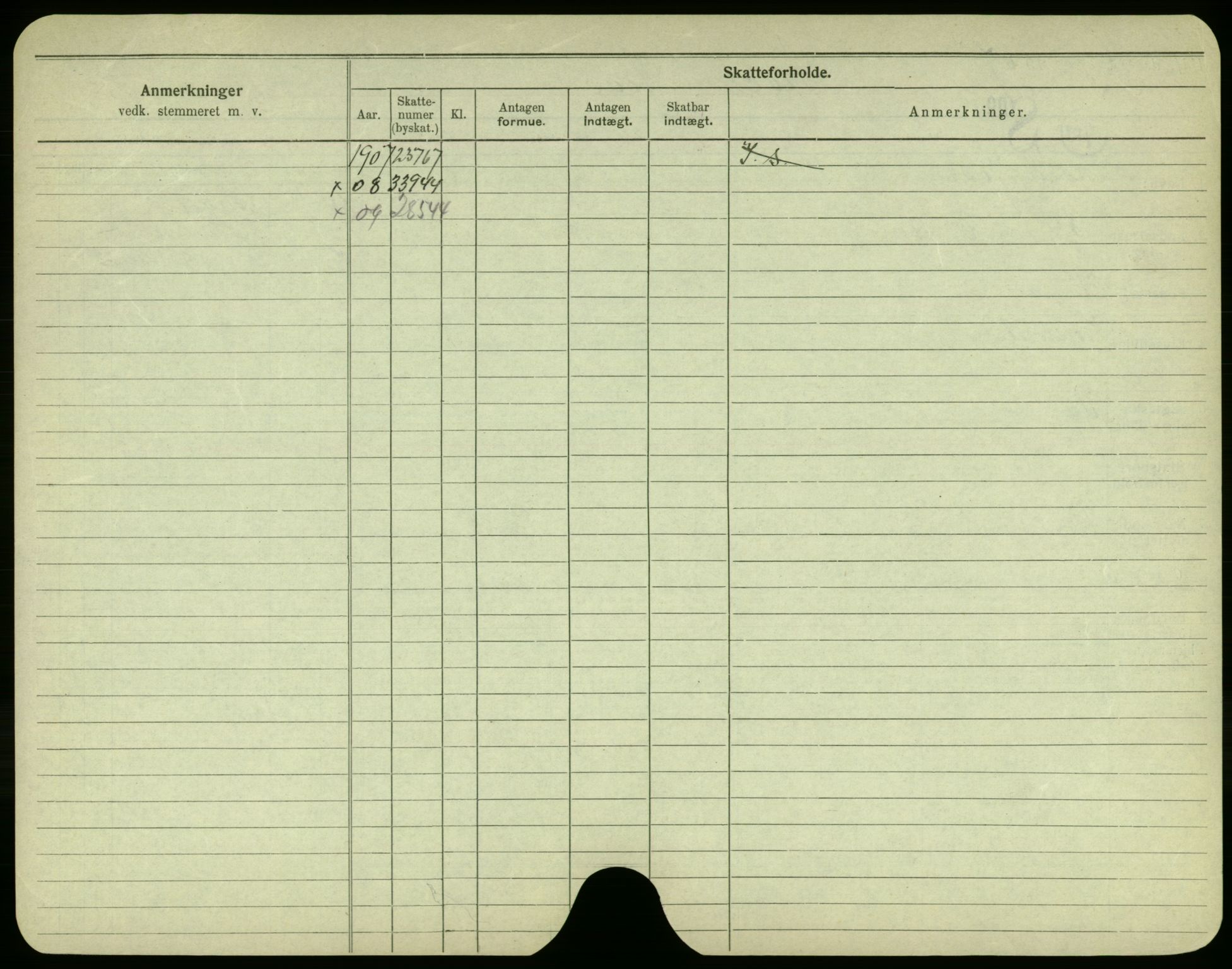 Oslo folkeregister, Registerkort, AV/SAO-A-11715/F/Fa/Fac/L0002: Menn, 1906-1914, p. 297b