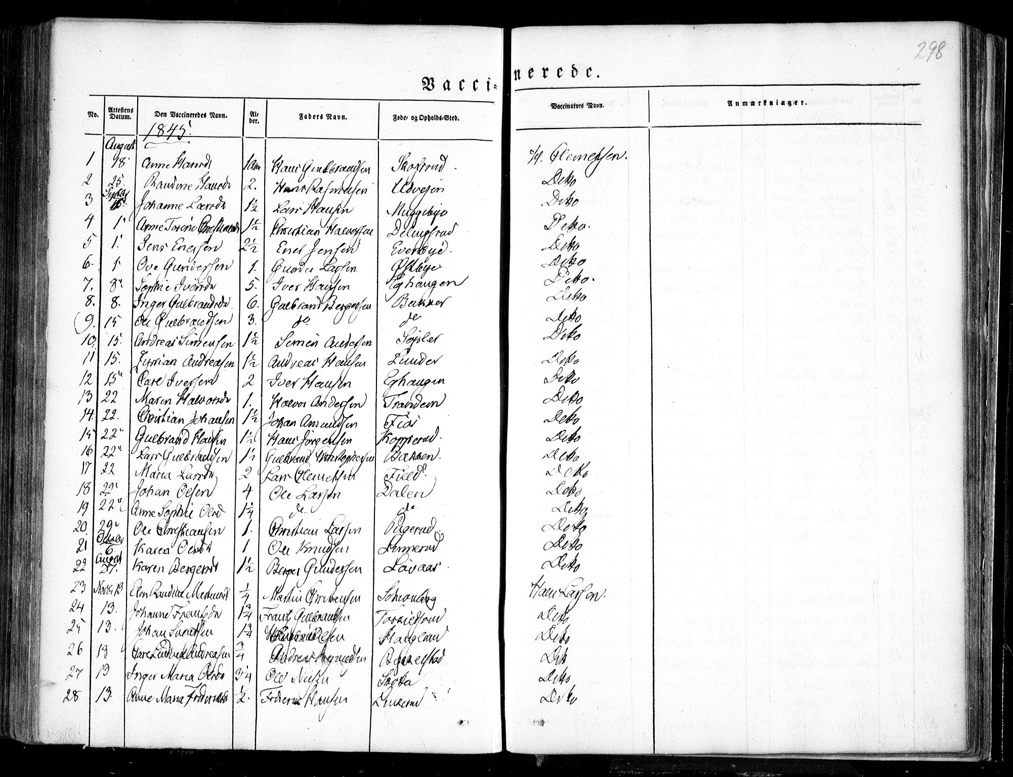 Trøgstad prestekontor Kirkebøker, SAO/A-10925/F/Fa/L0007: Parish register (official) no. I 7, 1845-1854, p. 298