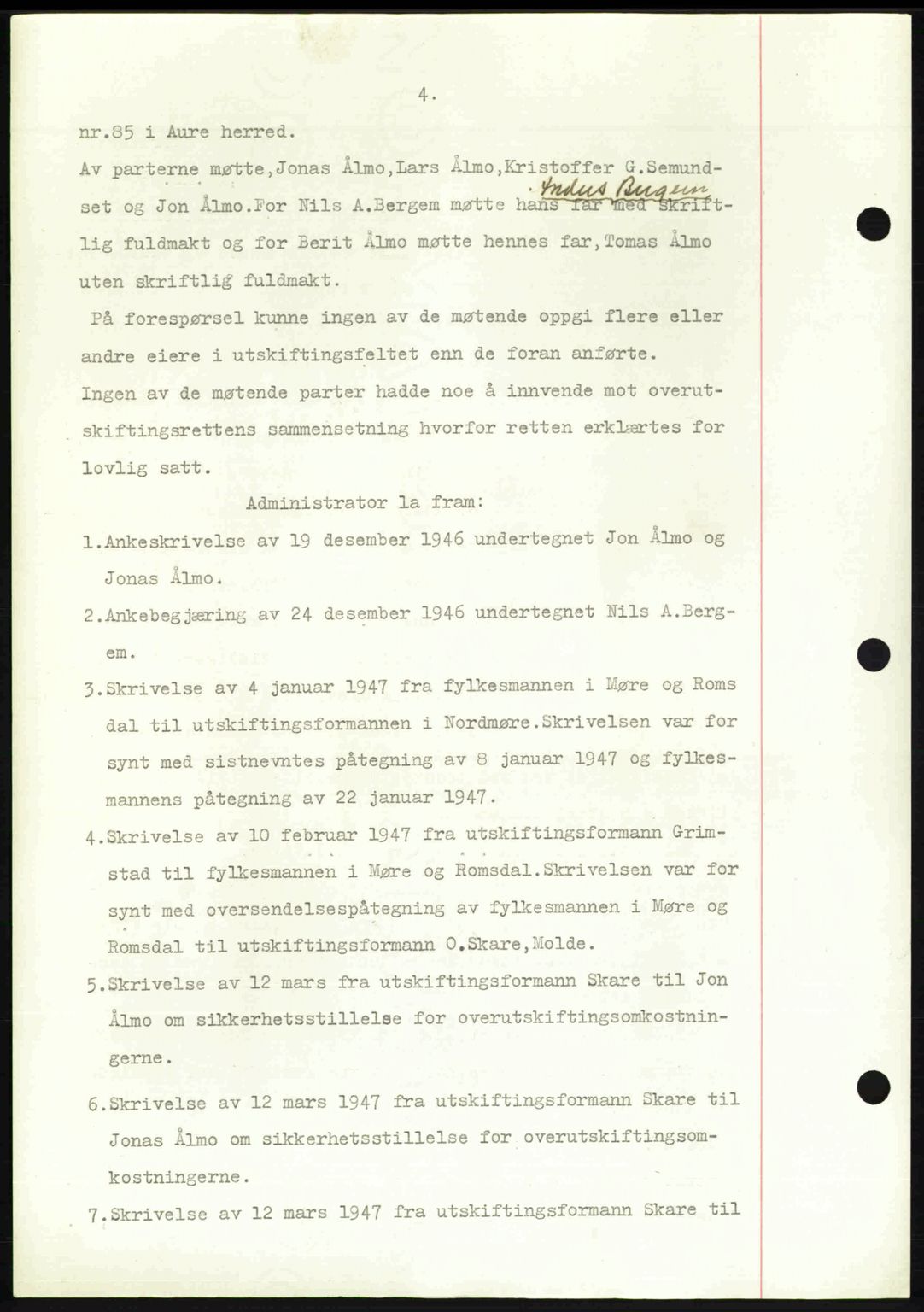 Nordmøre sorenskriveri, AV/SAT-A-4132/1/2/2Ca: Mortgage book no. A107, 1947-1948, Diary no: : 324/1948